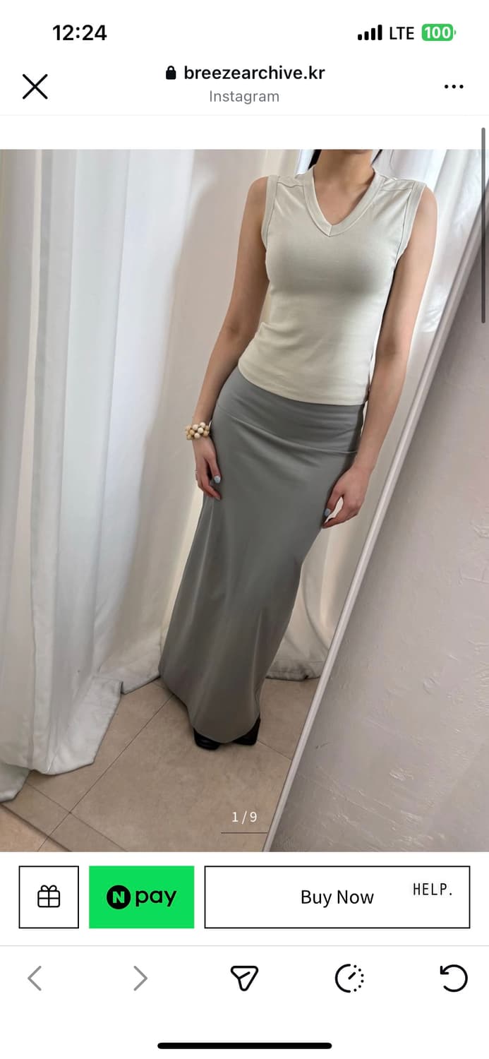 브리즈아카이브 롱 스커트 straight long skirt 상품이미지1