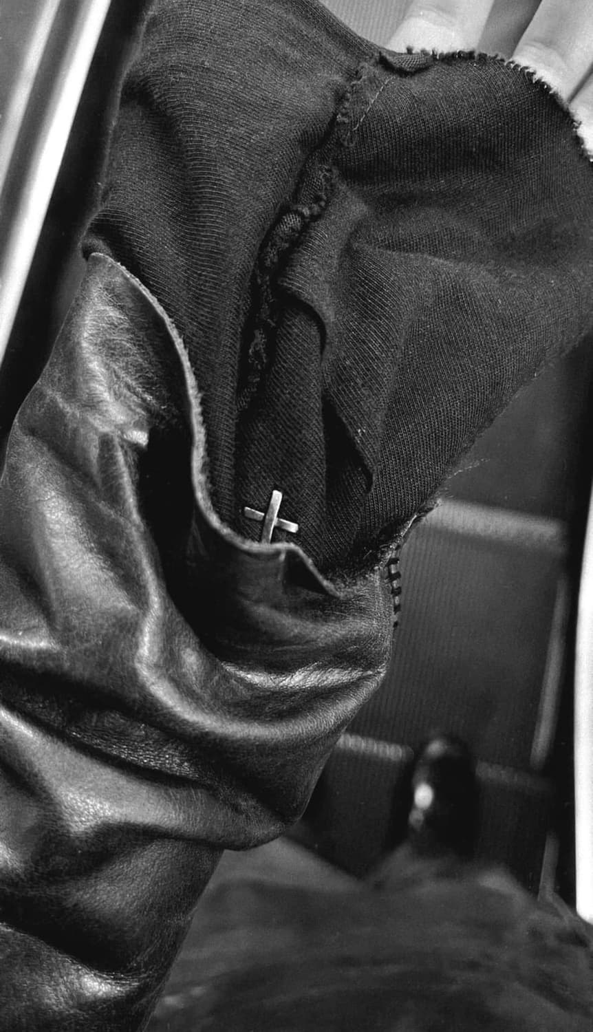 Murizio amadei jipped tall collar jacket 상품이미지4