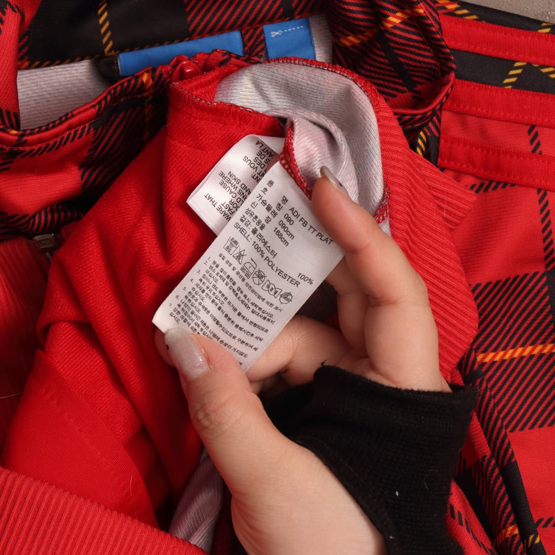 아디다스 파이어버드 플란넬체크 트랙탑 저지 A1477 상품이미지4