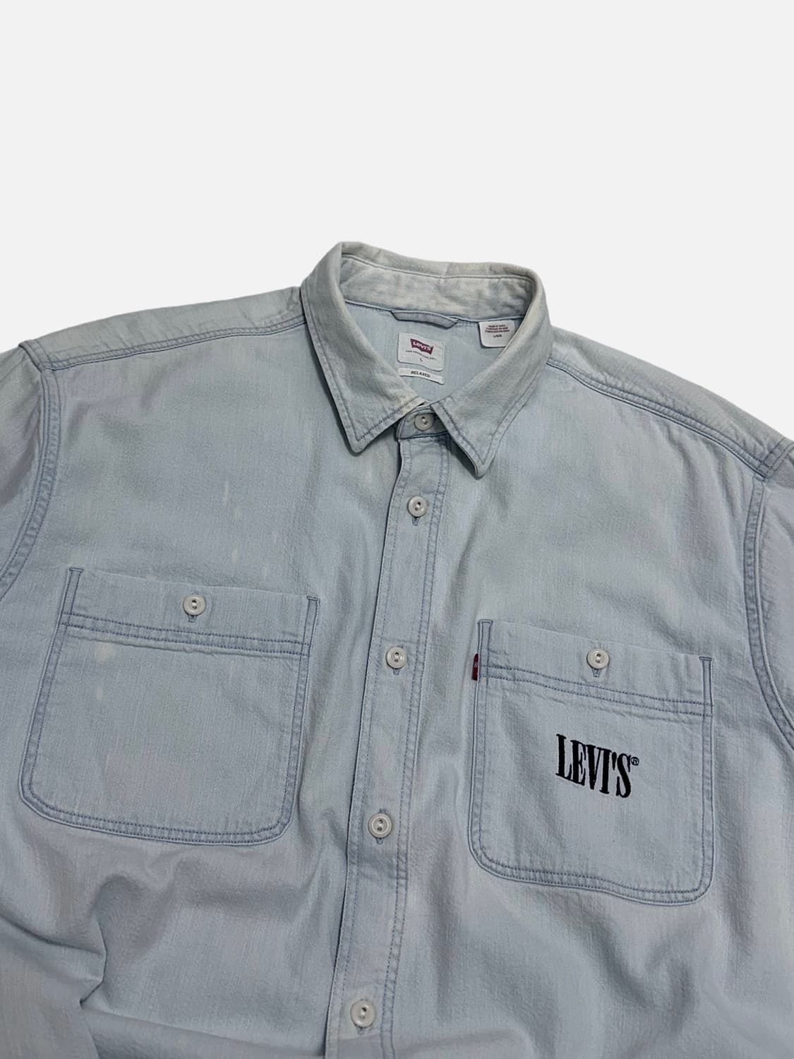 리바이스 레드탭 뉴캠프 데님 셔츠 라이트블루 청남방 상품이미지3