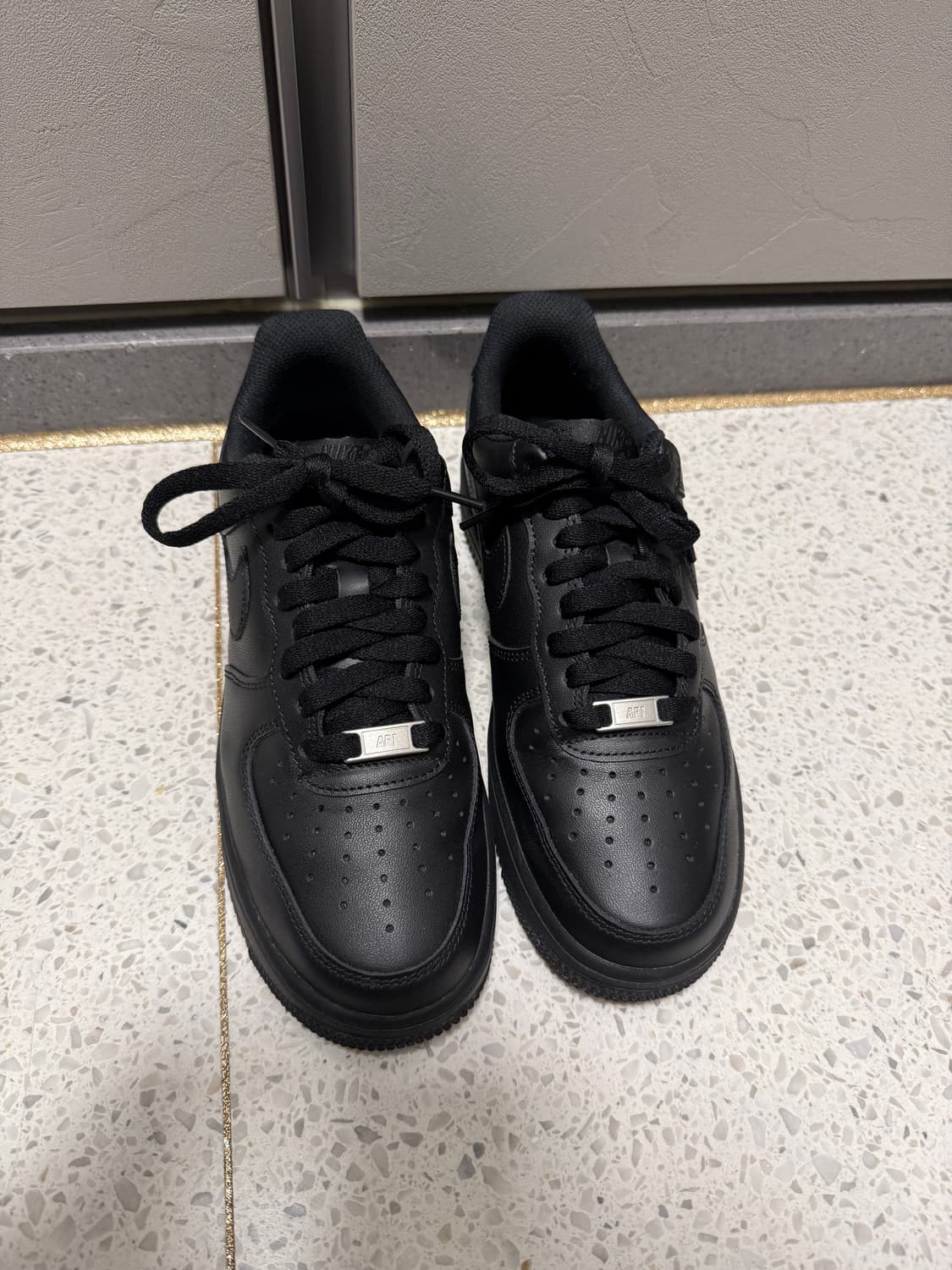 나이키 에어포스 255 트리플블랙(올검포스) 올블랙 상품이미지1