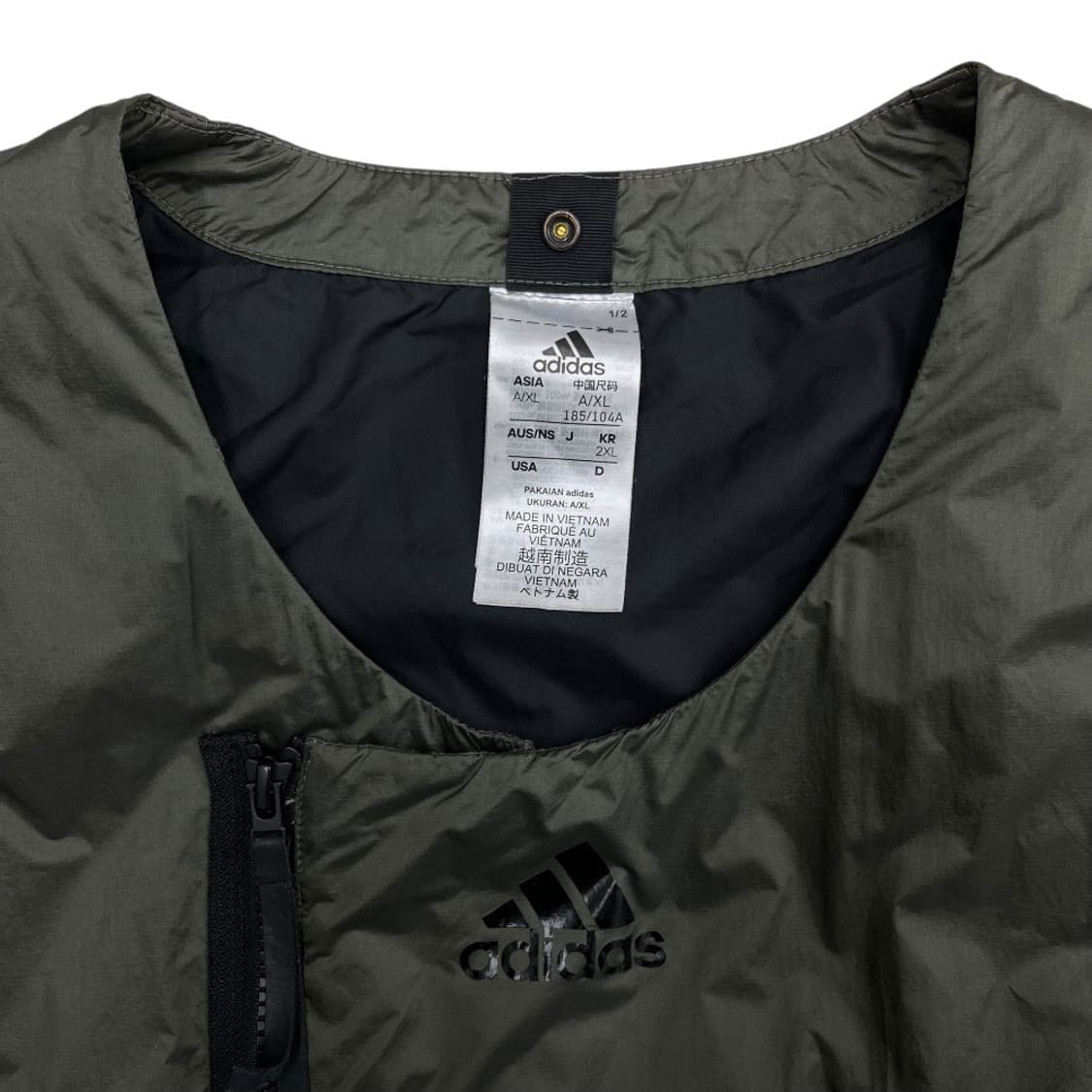 아디다스 카키 패딩 베스트 XL 상품이미지4
