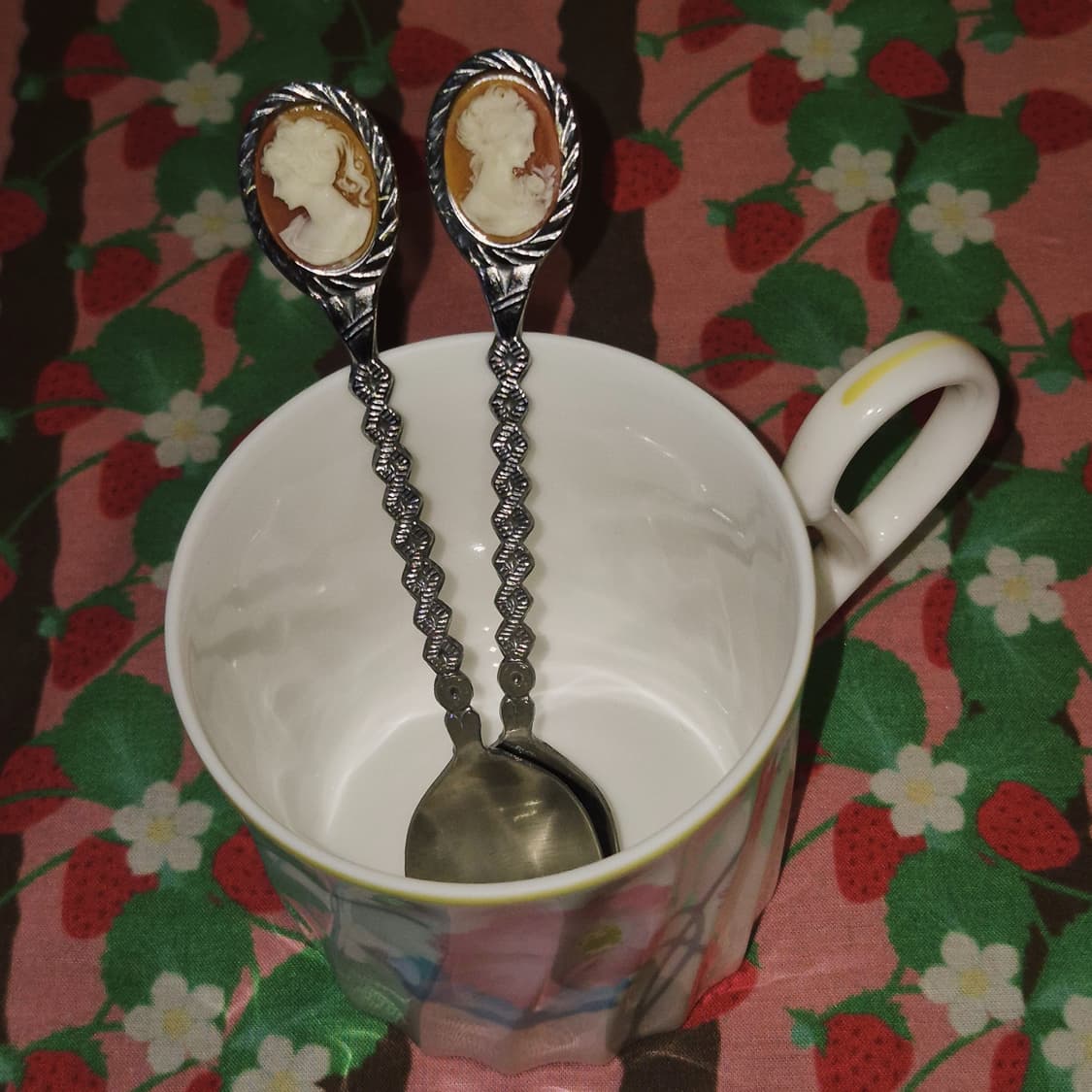 80s 엔틱 쉘 카메오 티스푼 2p 세트 상품이미지10