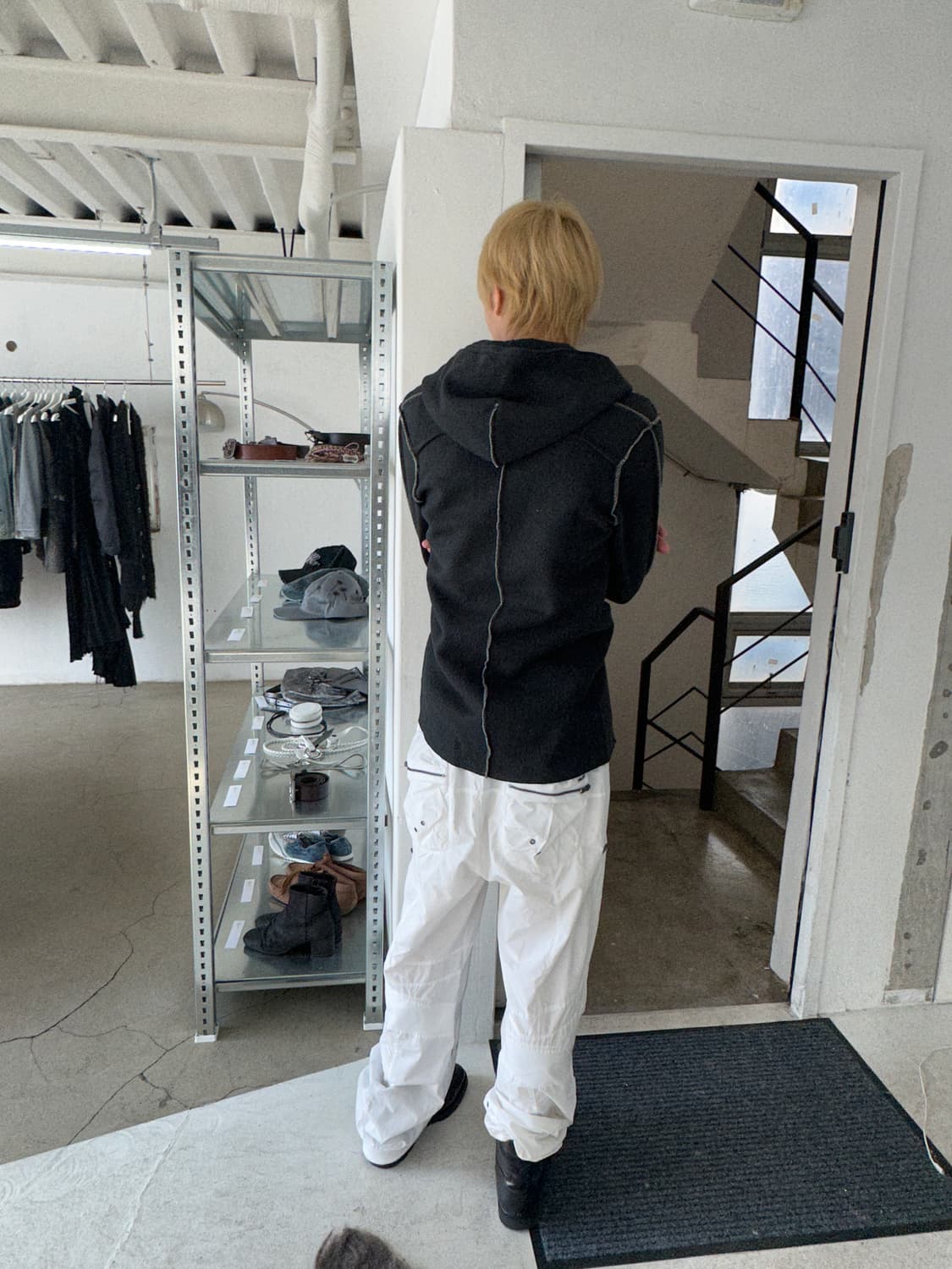 프란시스트 리버스 스터드 울 후드 집업 상품이미지5