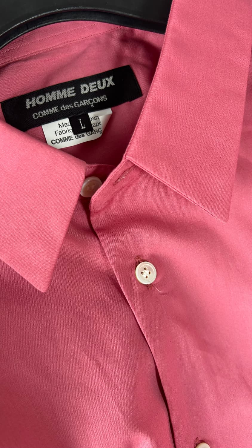comme des garcons homme duex pink shirt 상품이미지2