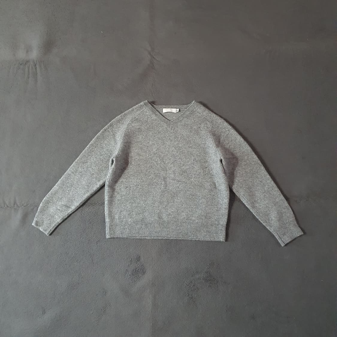 로우클래식 라쿤 울 브이넥 니트 스웨터 M 상품이미지2