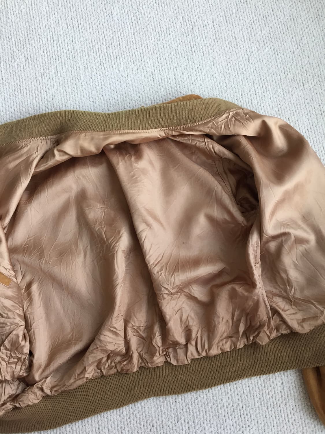 70‘s 카멜 디어스킨 레더자켓 상품이미지8