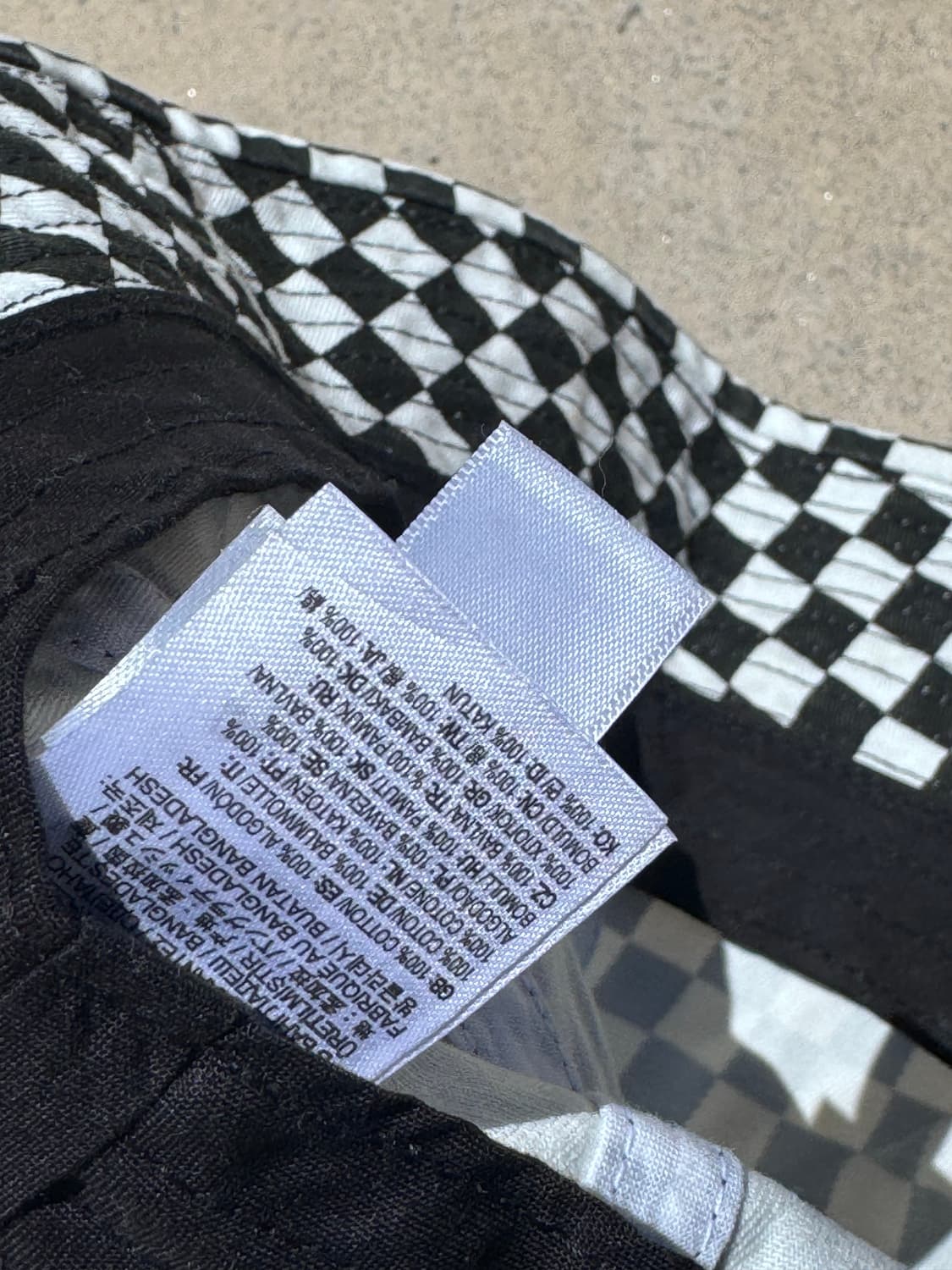 [os] 반스 체커보드 버킷햇 뱃사공 상품이미지5