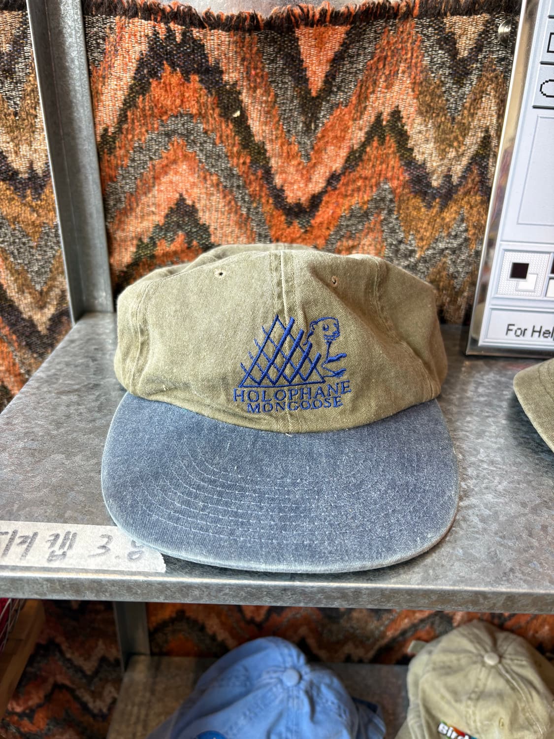 90s 미국 조명 회사 빈티지 투톤 캡 상품이미지1