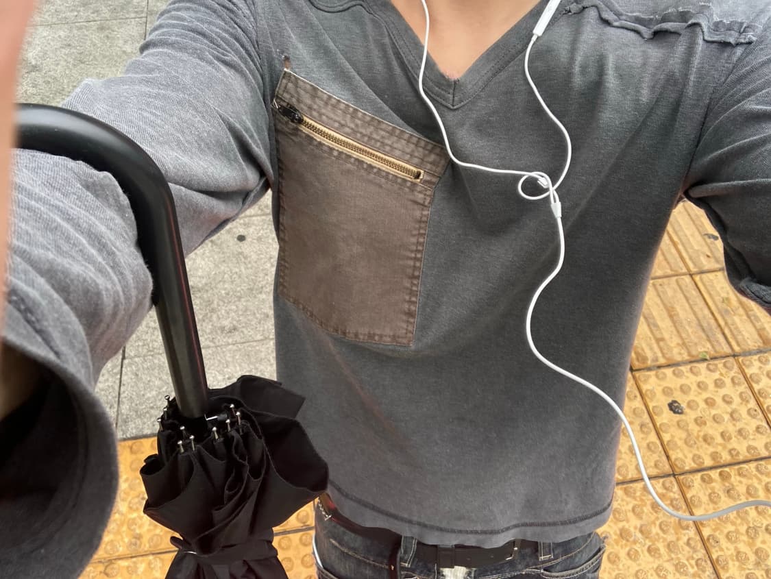 꼼데가르송 옴므 포켓 브이넥 롱슬리브 상품이미지4