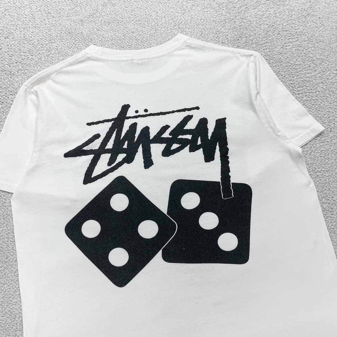 스투시 Stussy 다이스 반팔티 화이트 상품이미지3