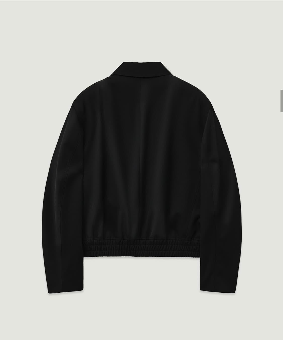 LMOOD 엘버튼 울 블렌드 자켓 트윌 black 상품이미지3