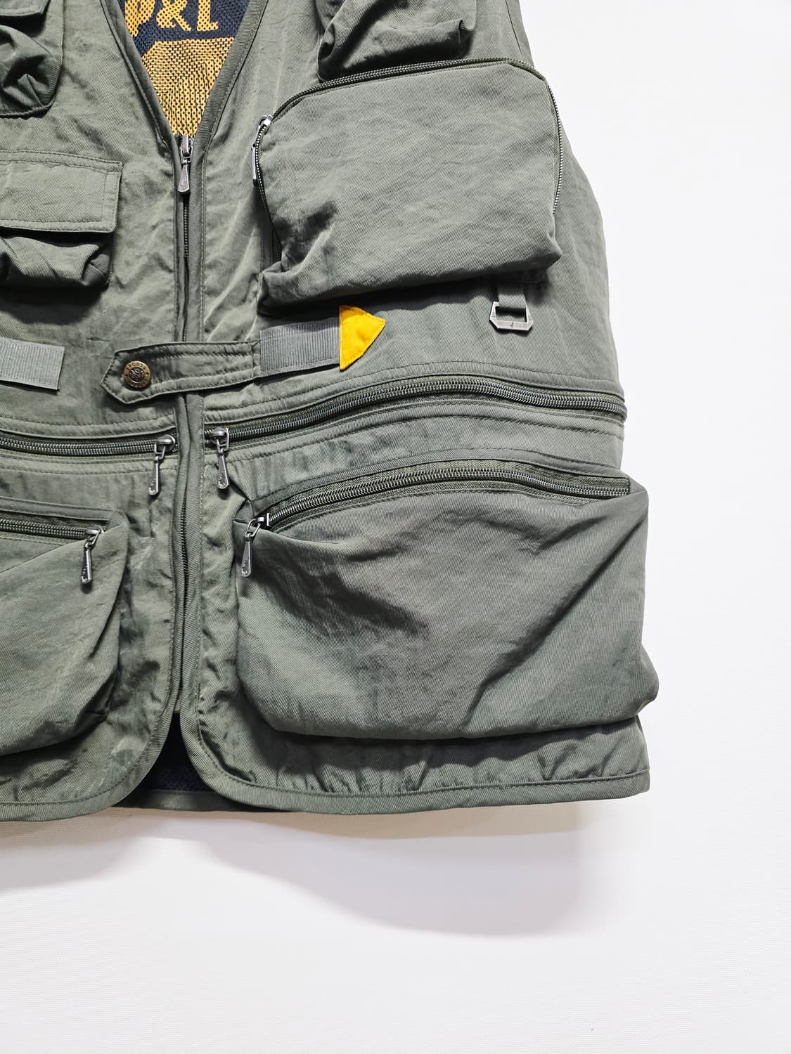 낚시조끼 카키색 포켓 베스트 상품이미지3