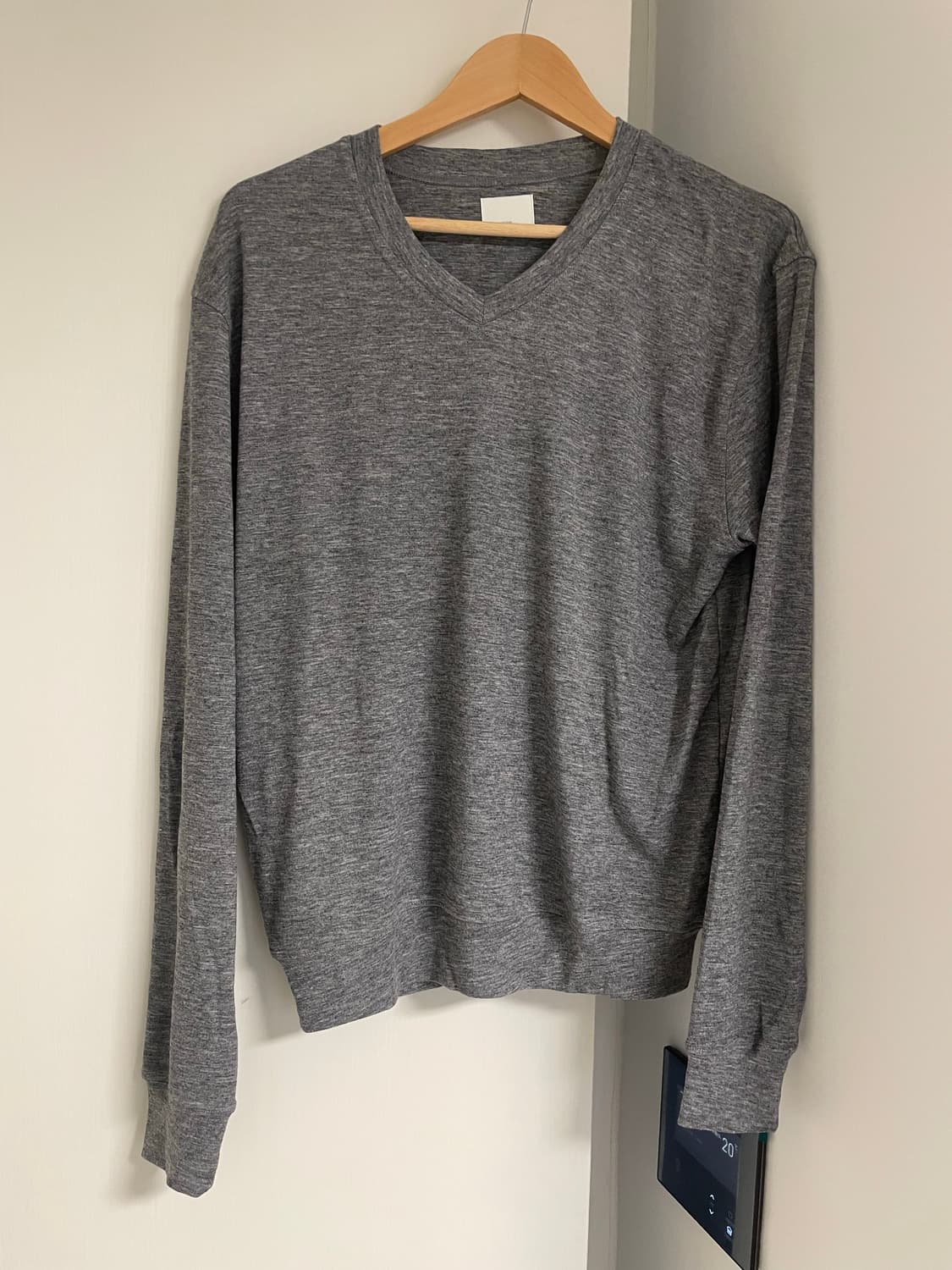 모노프리베 monoprive 텍스쳐드 v넥 슬리브 그레이 (2) 상품이미지2