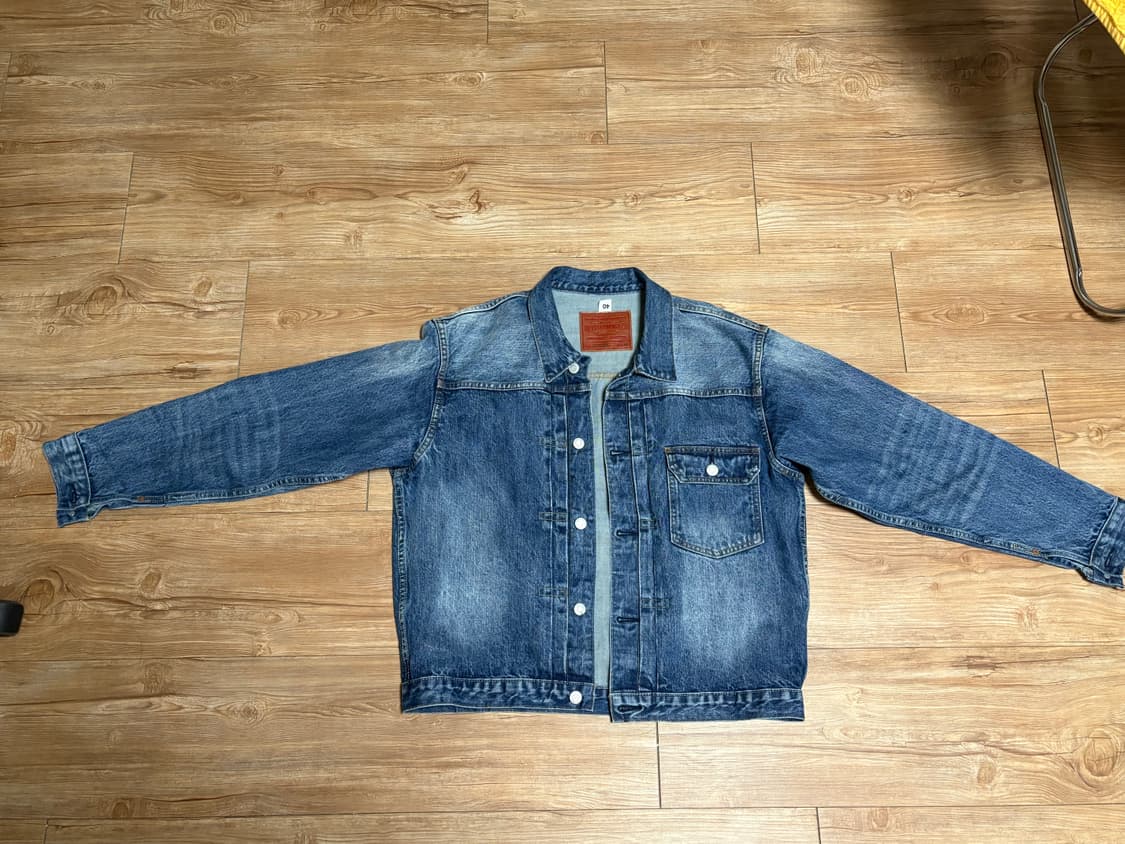 아웃스탠딩 1세대 셀비지 데님자켓 연청 상품이미지2