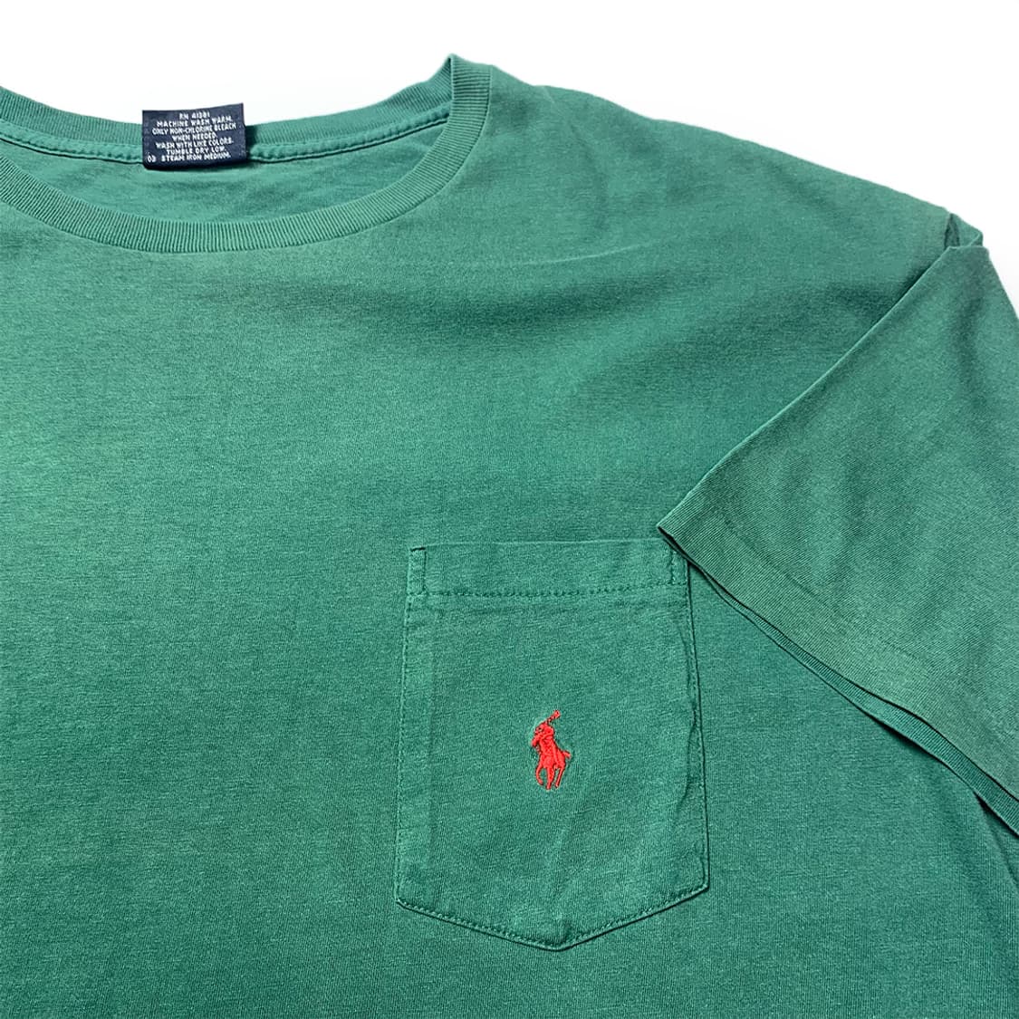 90‘s USA 폴로 랄프로렌 포켓 티셔츠 상품이미지4