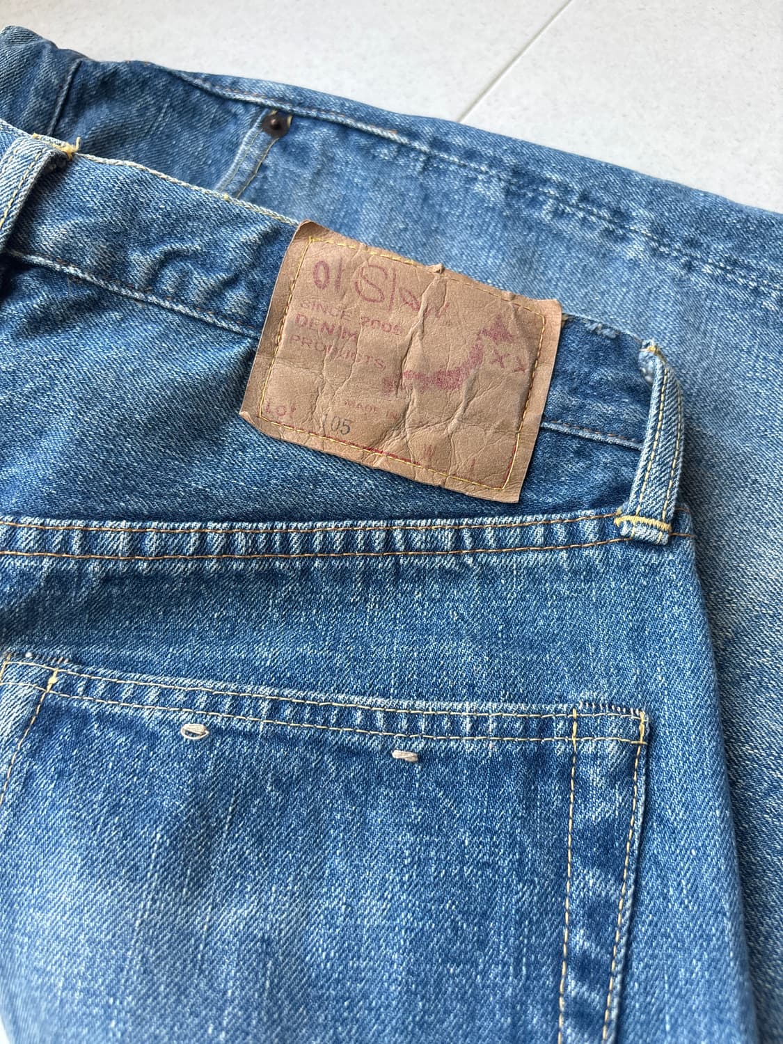 오어슬로우 105 데님 Size Small 상품이미지5