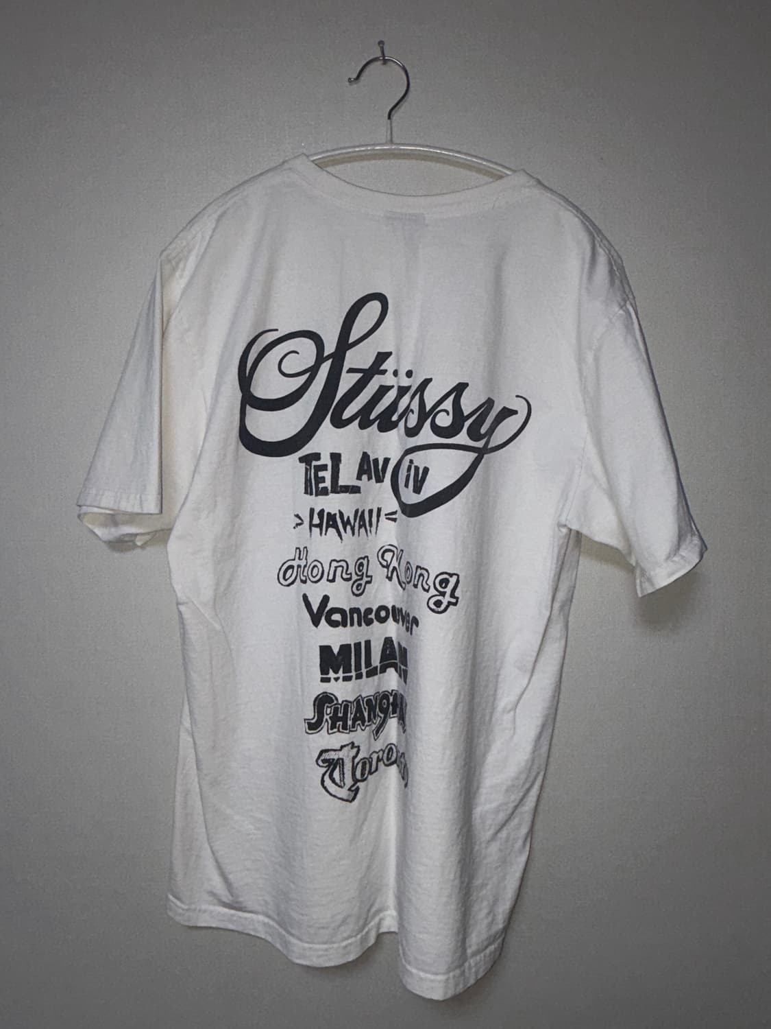스투시 투어 티셔츠 화이트 Stussy Tour T-Shirt White 상품이미지6
