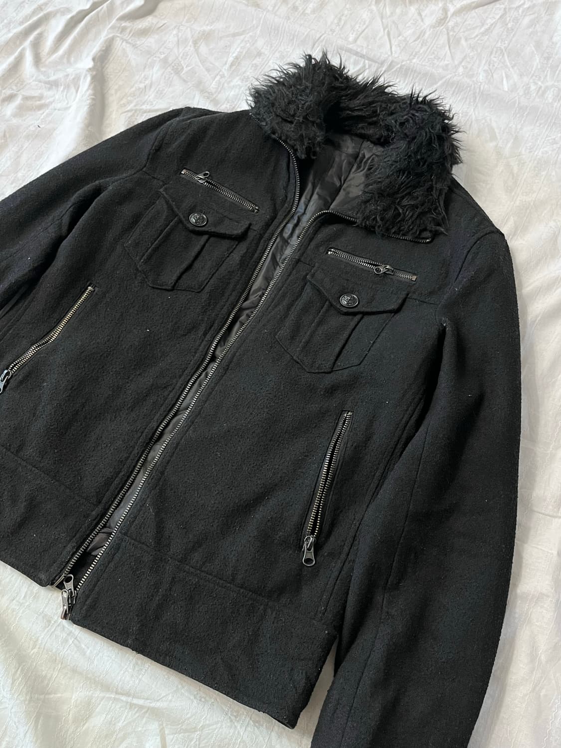 Vkei rock mood fur jacket 상품이미지2