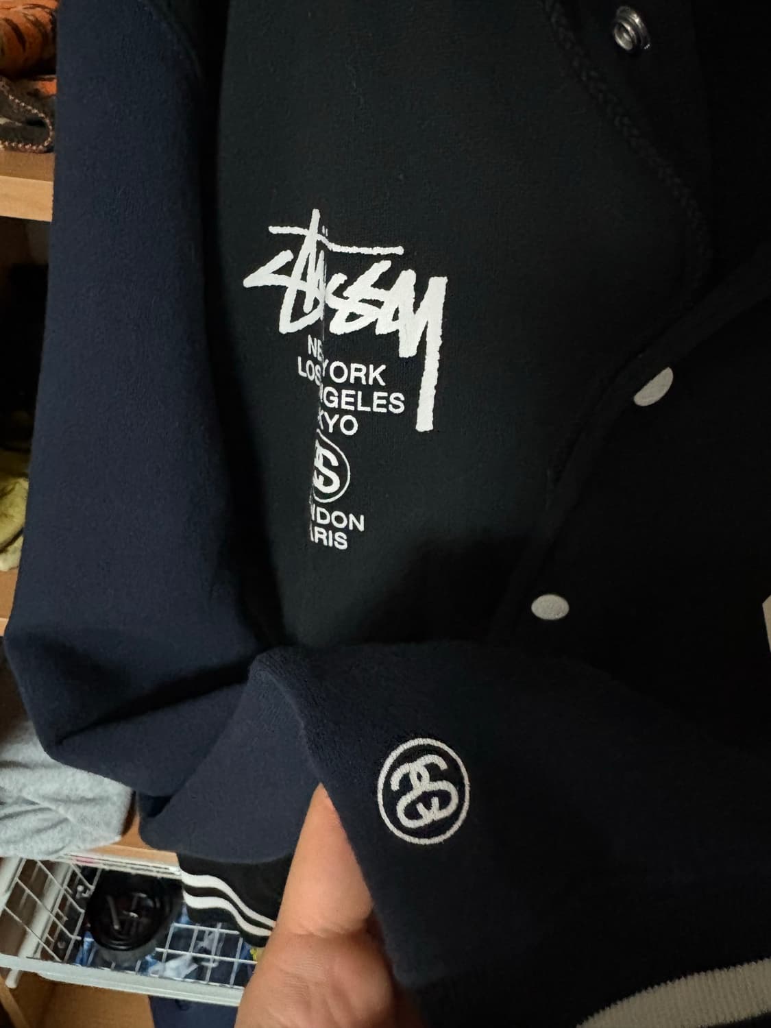 빈티지 스투시 바시티 후드 상품이미지7