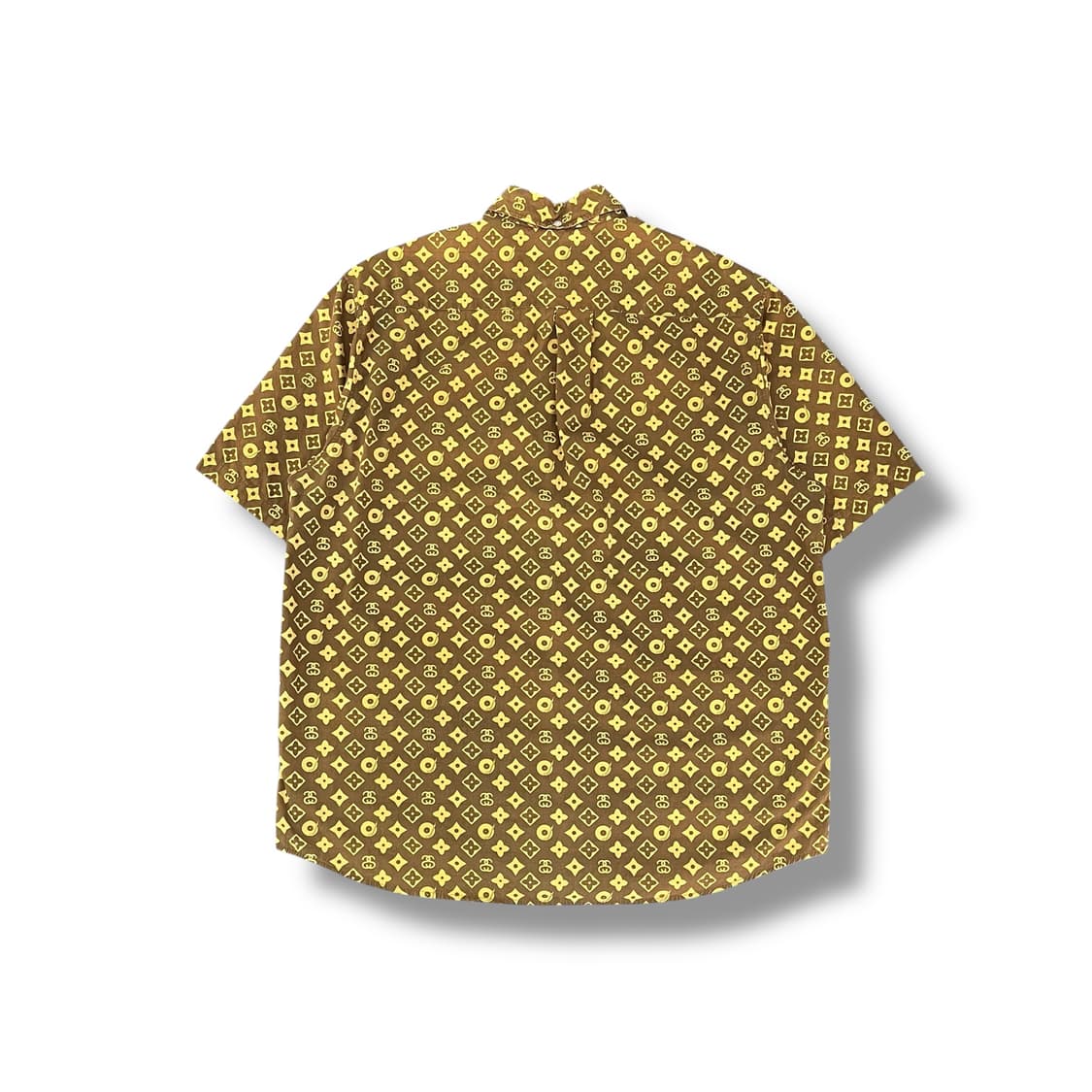  90s stussy 루이비통 모노그램 하프셔츠 y12398 상품이미지3