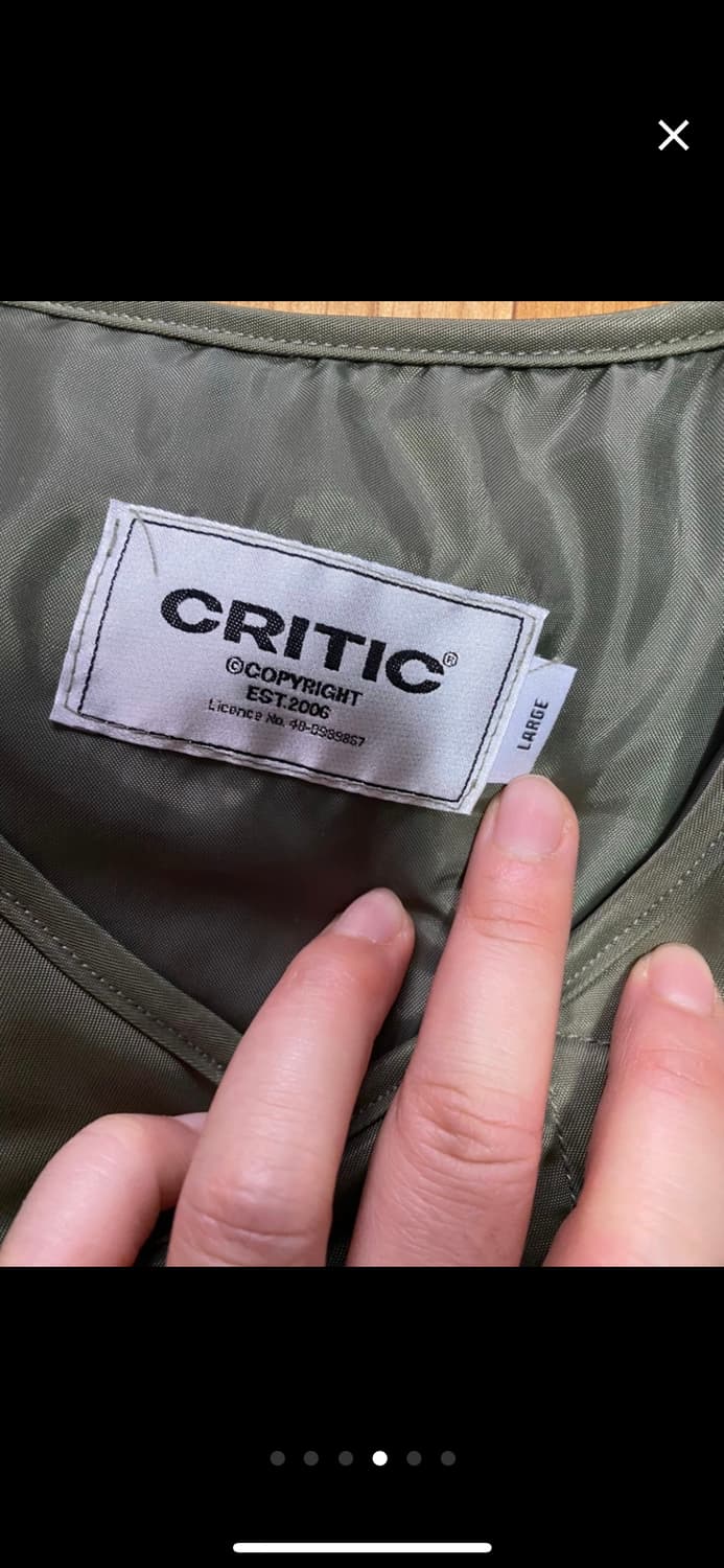 크리틱 깔깔이 경량패딩 L 새상품 상품이미지5