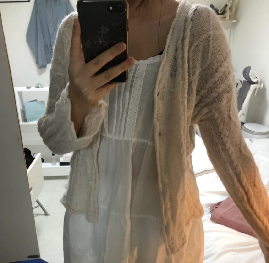 아이보리 울 가디건  상품이미지2