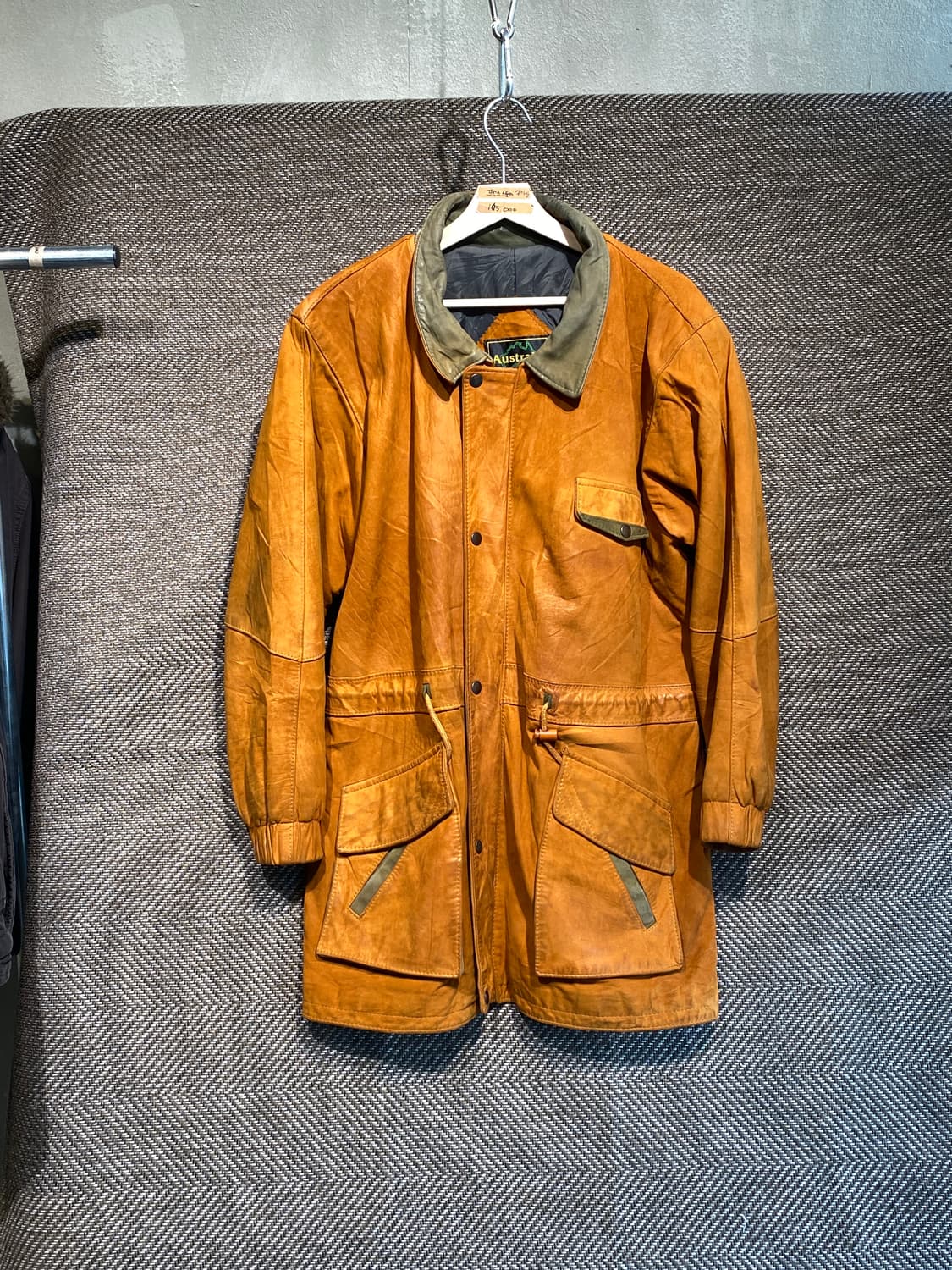 80s 오스트레일리아 레더 필드 자켓 상품이미지1