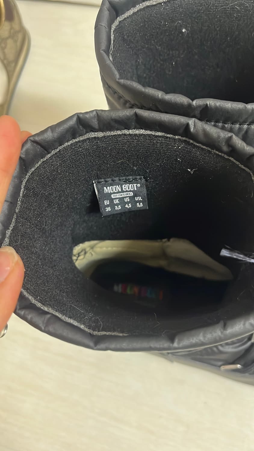 문부츠 블랙 방한 부츠 230 정품 상품이미지6