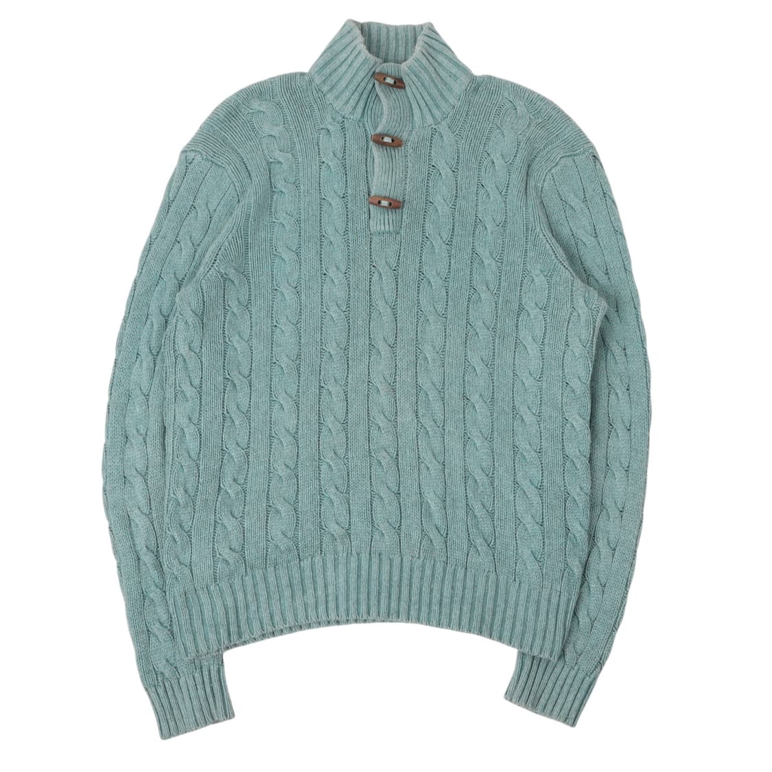 폴로 랄프로렌 민트 토글폴라 실크 케이블 니트 상품이미지1