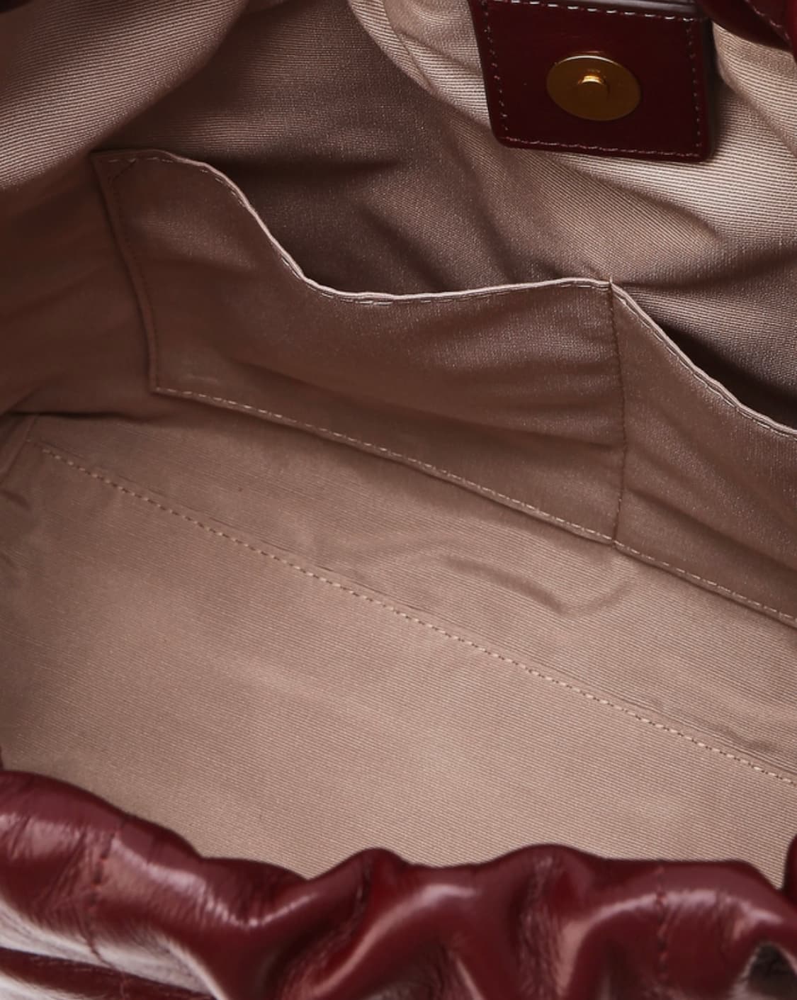 새상품) 헤지스 퀼팅 체인 호보 숄더백 레드 소가죽 상품이미지6