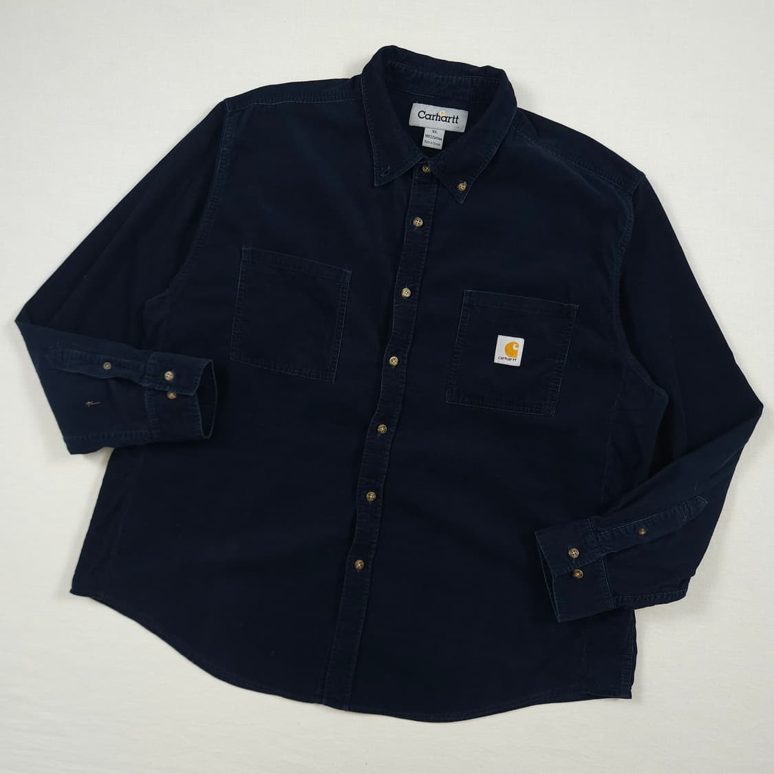 2XL(110) 칼하트 리워크 코듀로이셔츠 네이비 상품이미지2