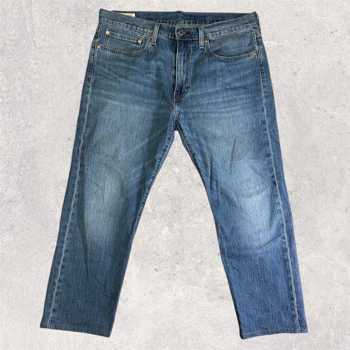 리바이스 프리미엄 가죽 패치 테이퍼드 핏 502 W34 상품이미지2