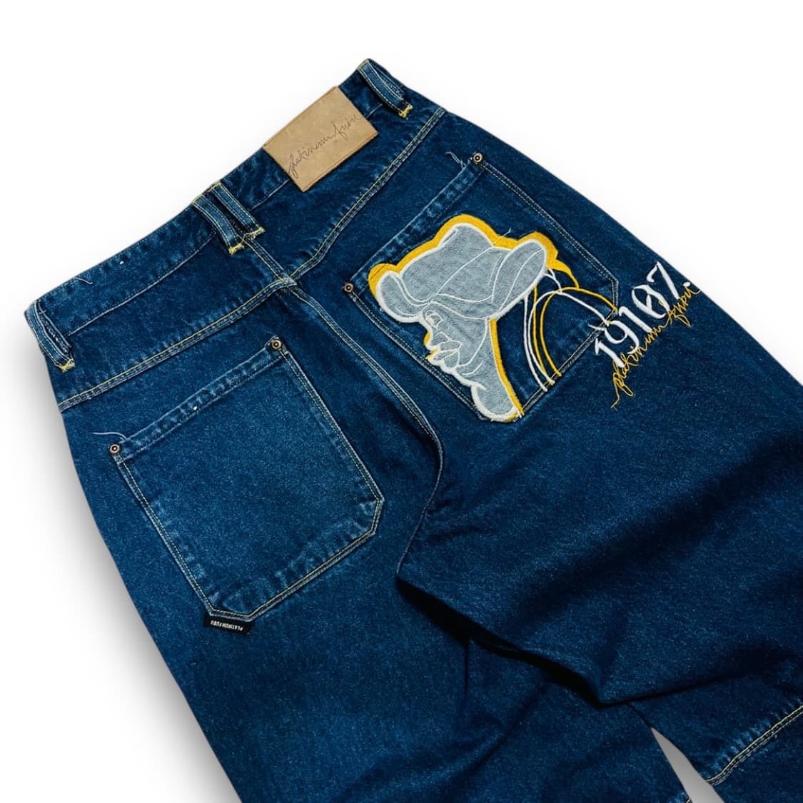 후부 플레티넘 올드스쿨 힙합맨 빈티지 데님 팬츠 상품이미지2