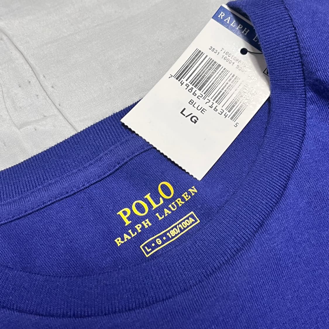 새상품 L 폴로랄프로렌 옐로우 포니 네이비 반팔 상품이미지4