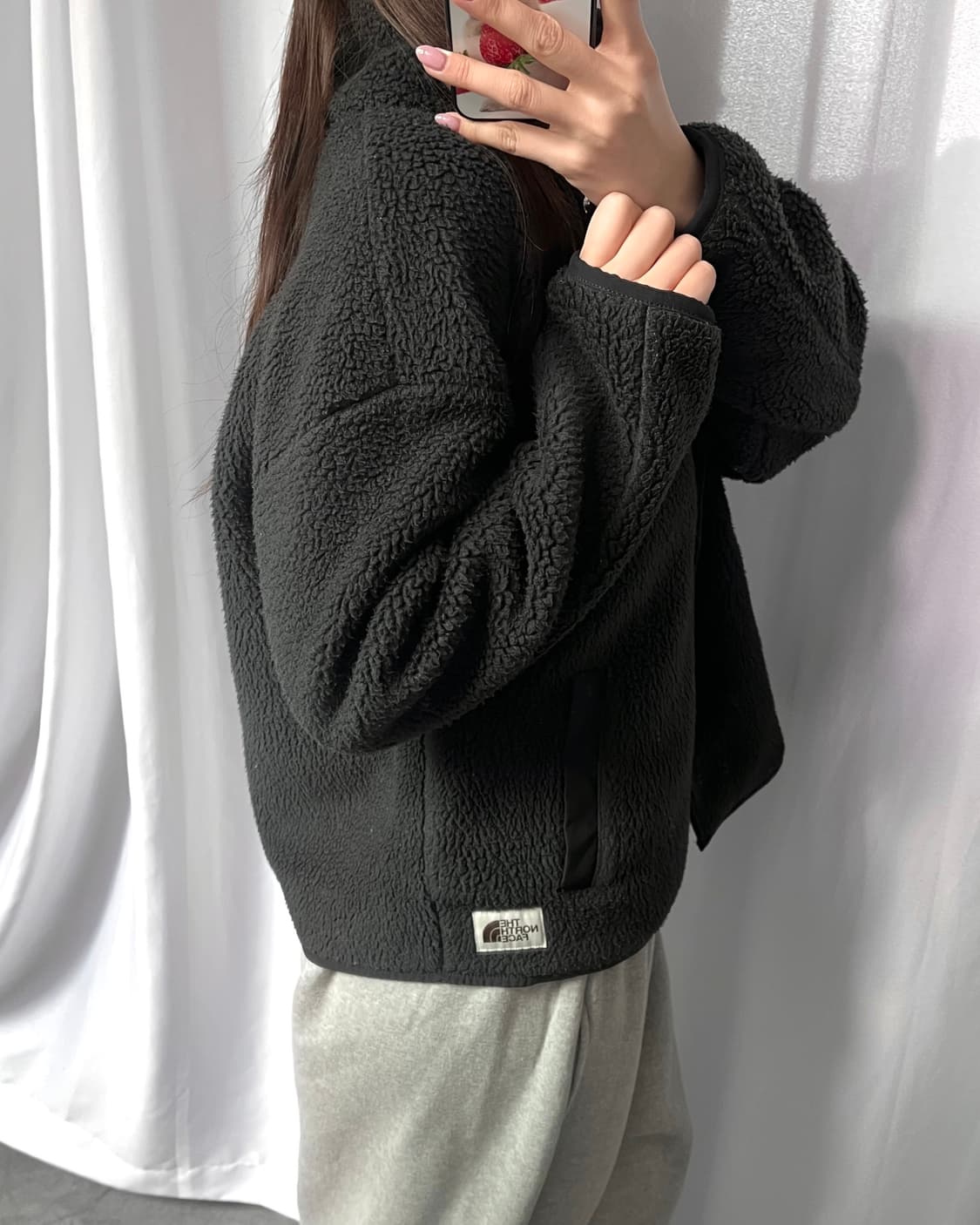 TheNorthFace 노스페이스 블랙컬러 버튼 후리스 자켓 상품이미지8