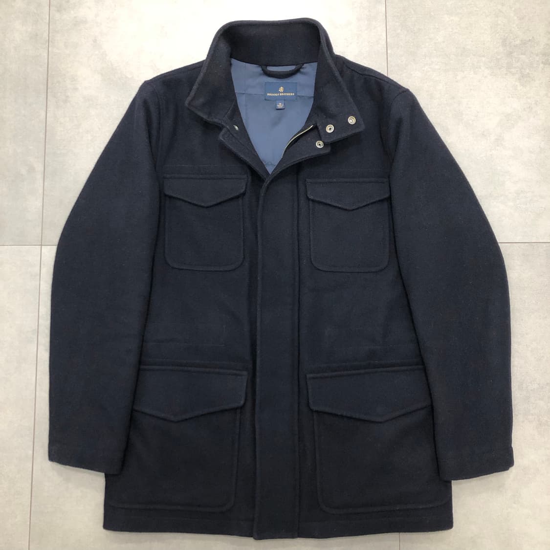 브룩스브라더스 프리마로프트 울 패딩 야상 필드 자켓 네이비 M 상품이미지1