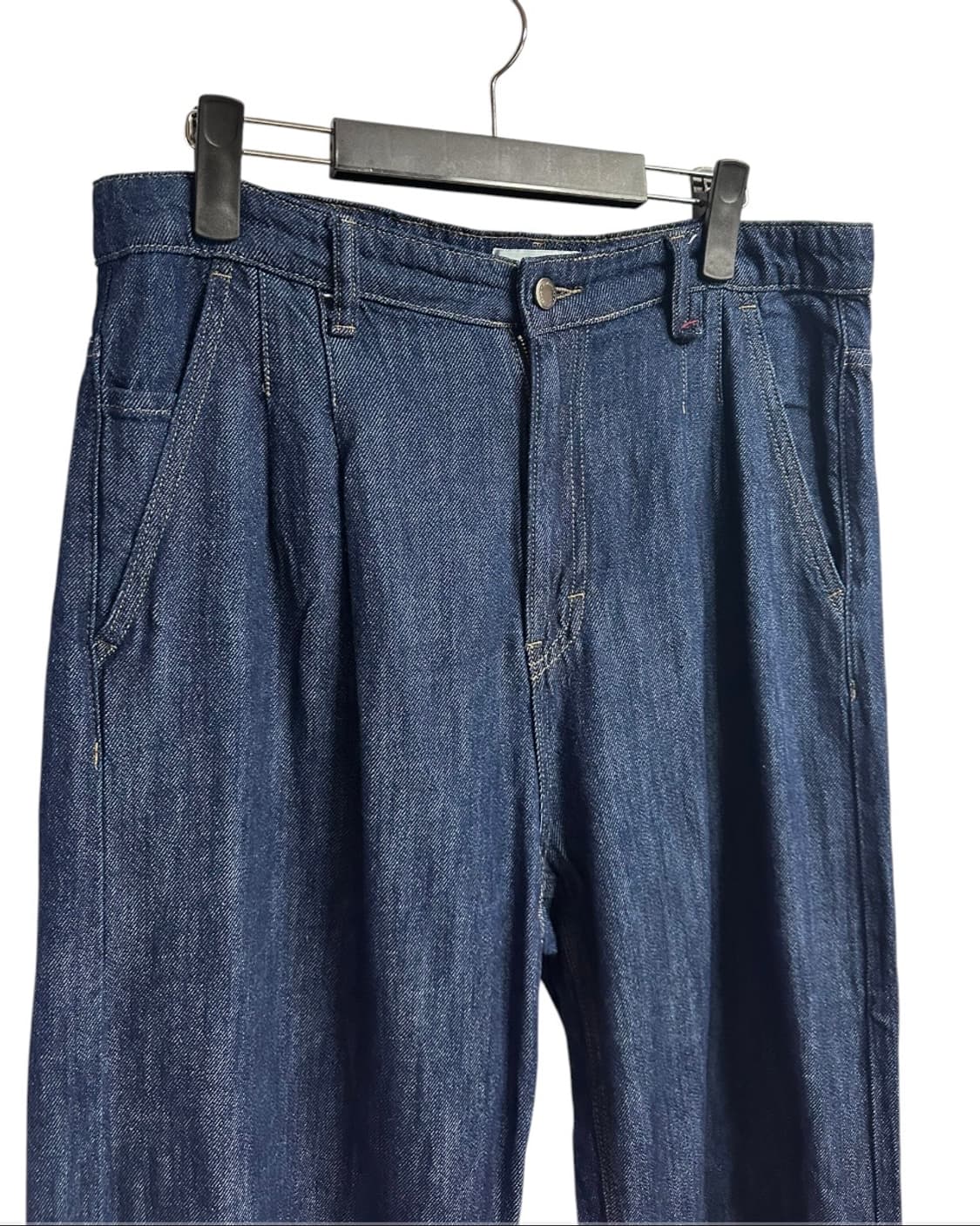 포트너스 투턱 와이드 여름 데님 팬츠 L size 상품이미지2