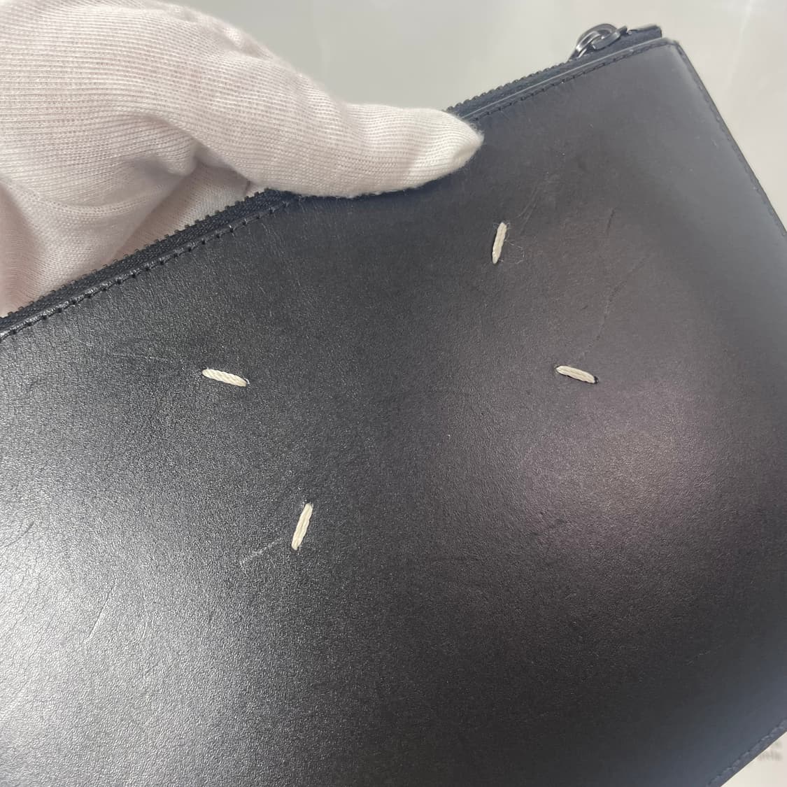 메종 마르지엘라 블랙 레더 파우치 클러치 풀구성 상품이미지8
