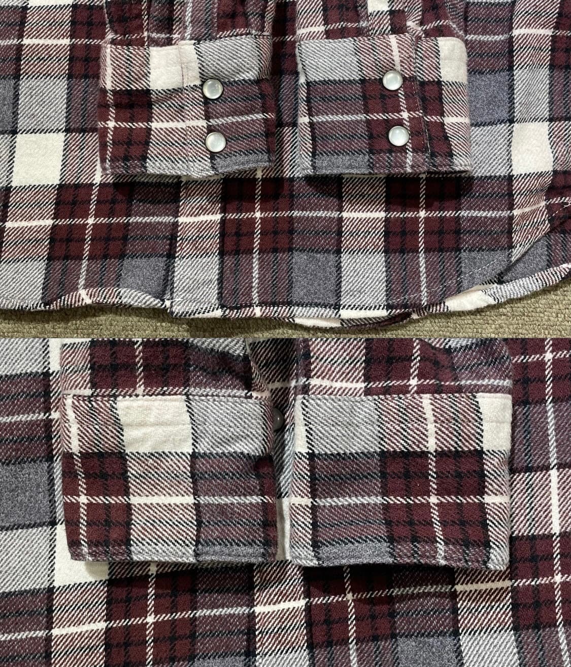 (M) Levi's 리바이스 플란넬 체크 웨스턴 셔츠 상품이미지9