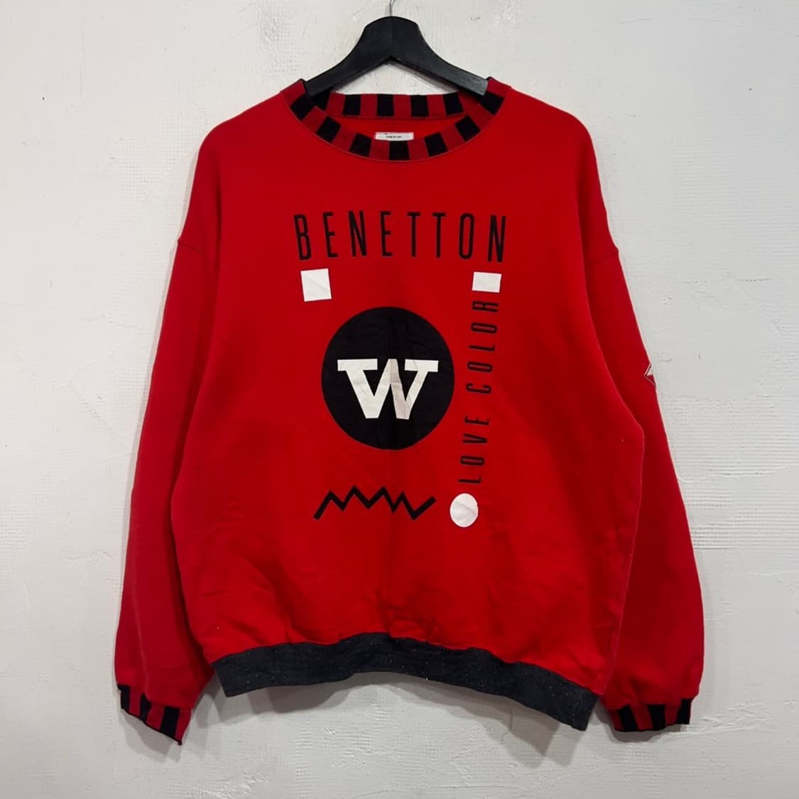 베네통 빅로고 맨투맨 상품이미지2