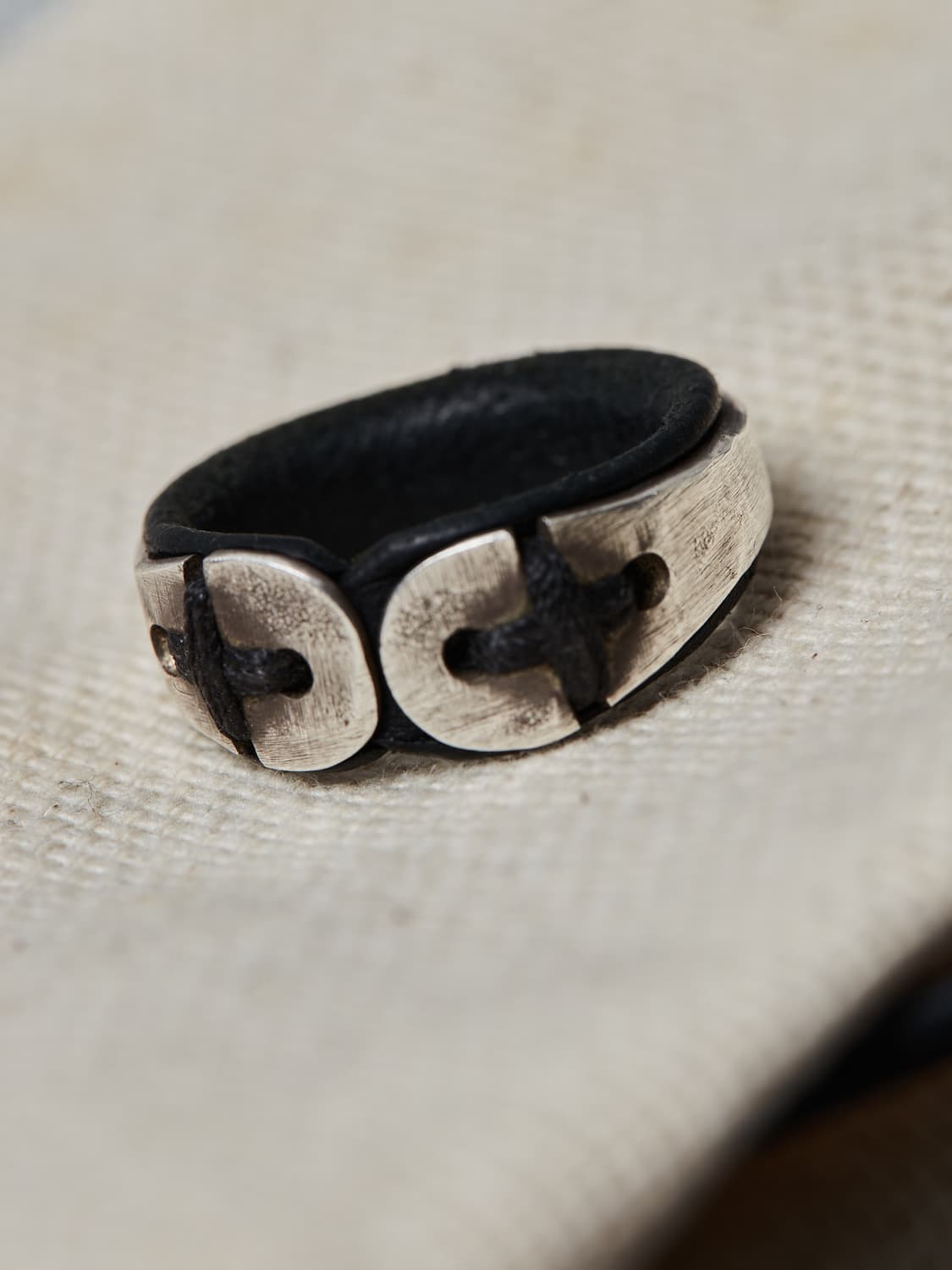 (이틀간만 판매) M.A+ 실버/레더 링 상품이미지2