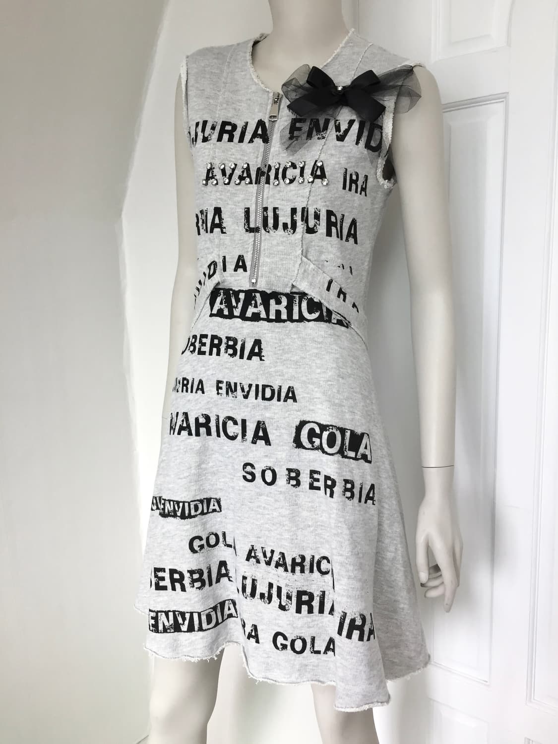 Italy Brand  Typography Grey Dress 상품이미지4