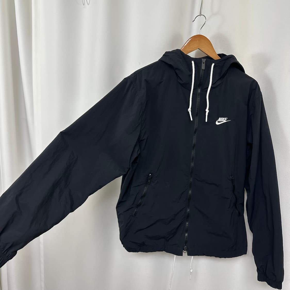 나이키 남자 나일론 후드 자켓 검정 L 100 상품이미지3