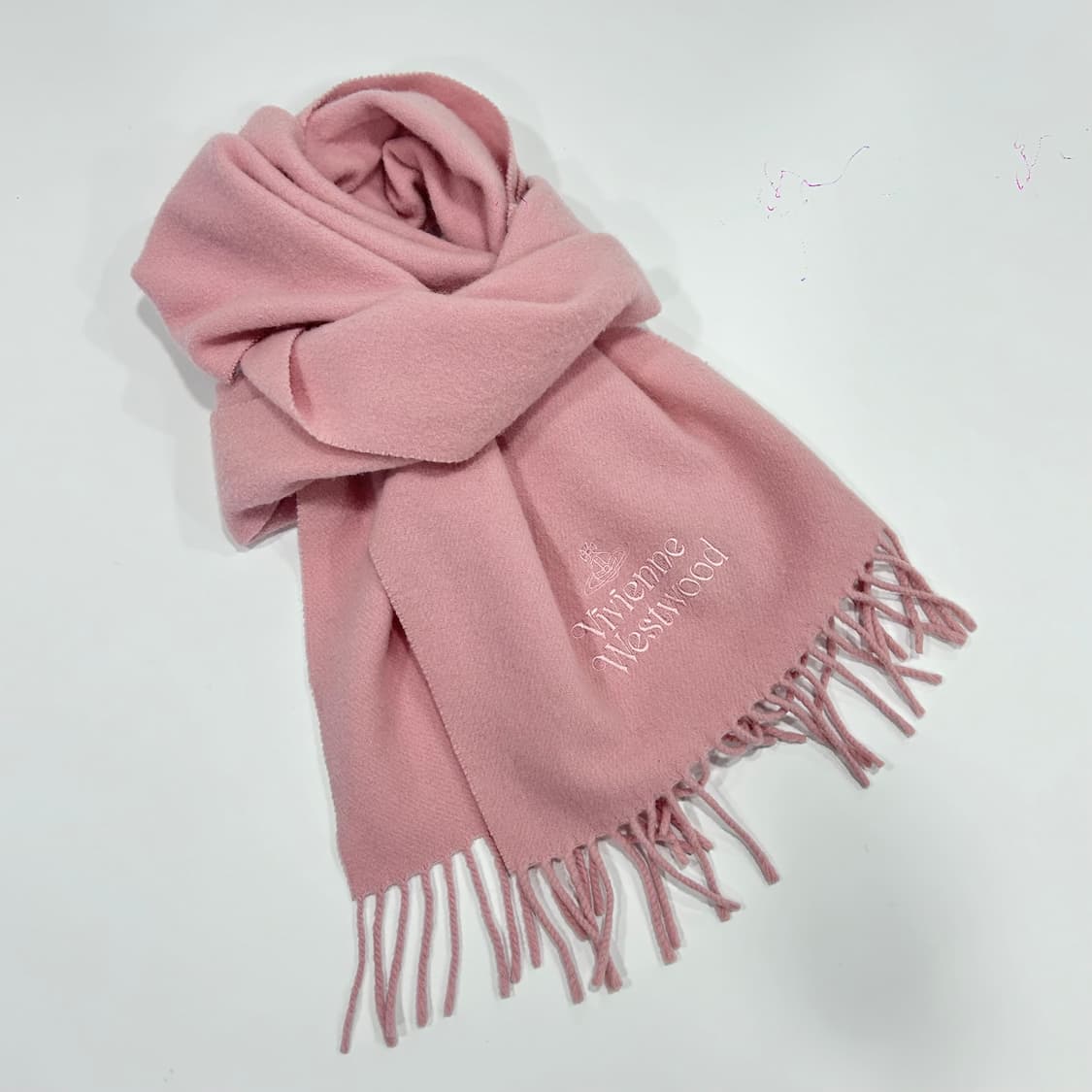 Vivienne westwood 비비안웨스트우드 라이트 핑크 목도리  상품이미지3