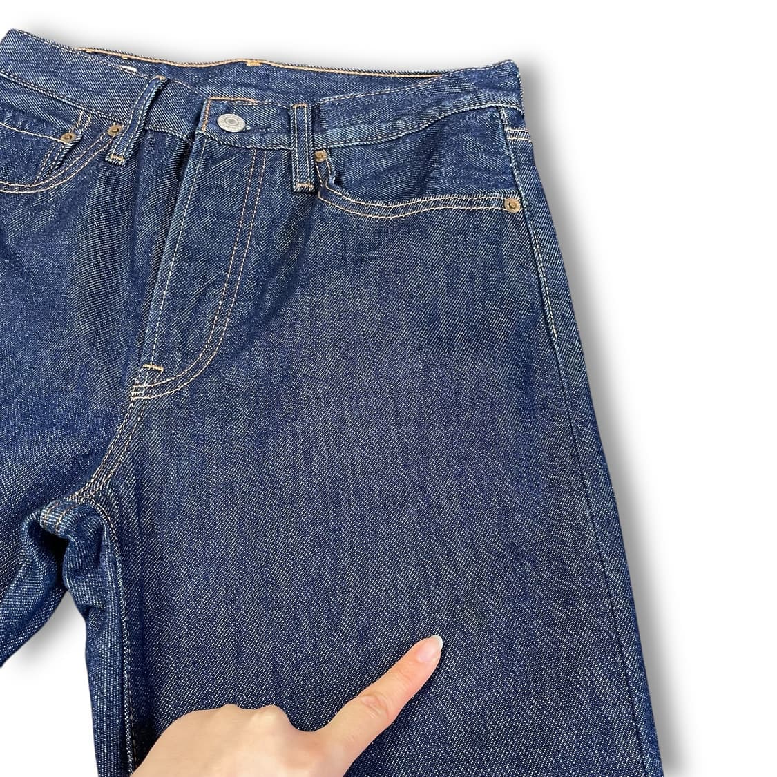 (26) 리바이스 501 생지 진청 데님 팬츠 상품이미지4