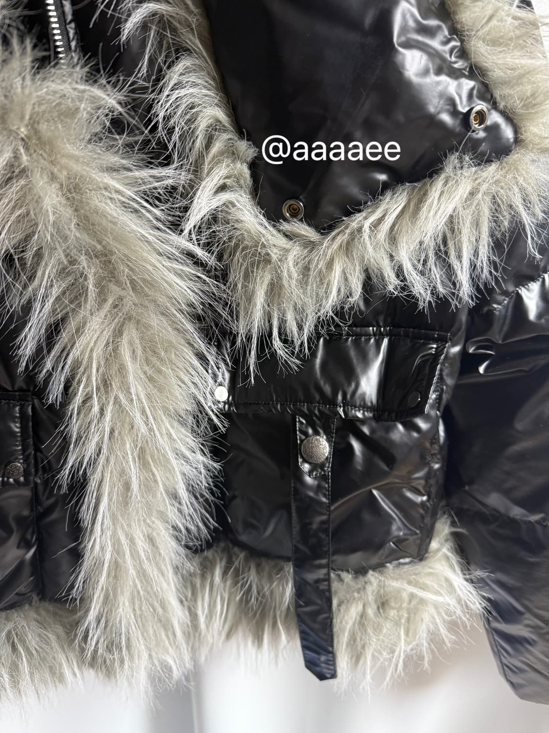 WESAME LAP 퍼 트리밍 패딩 상품이미지3