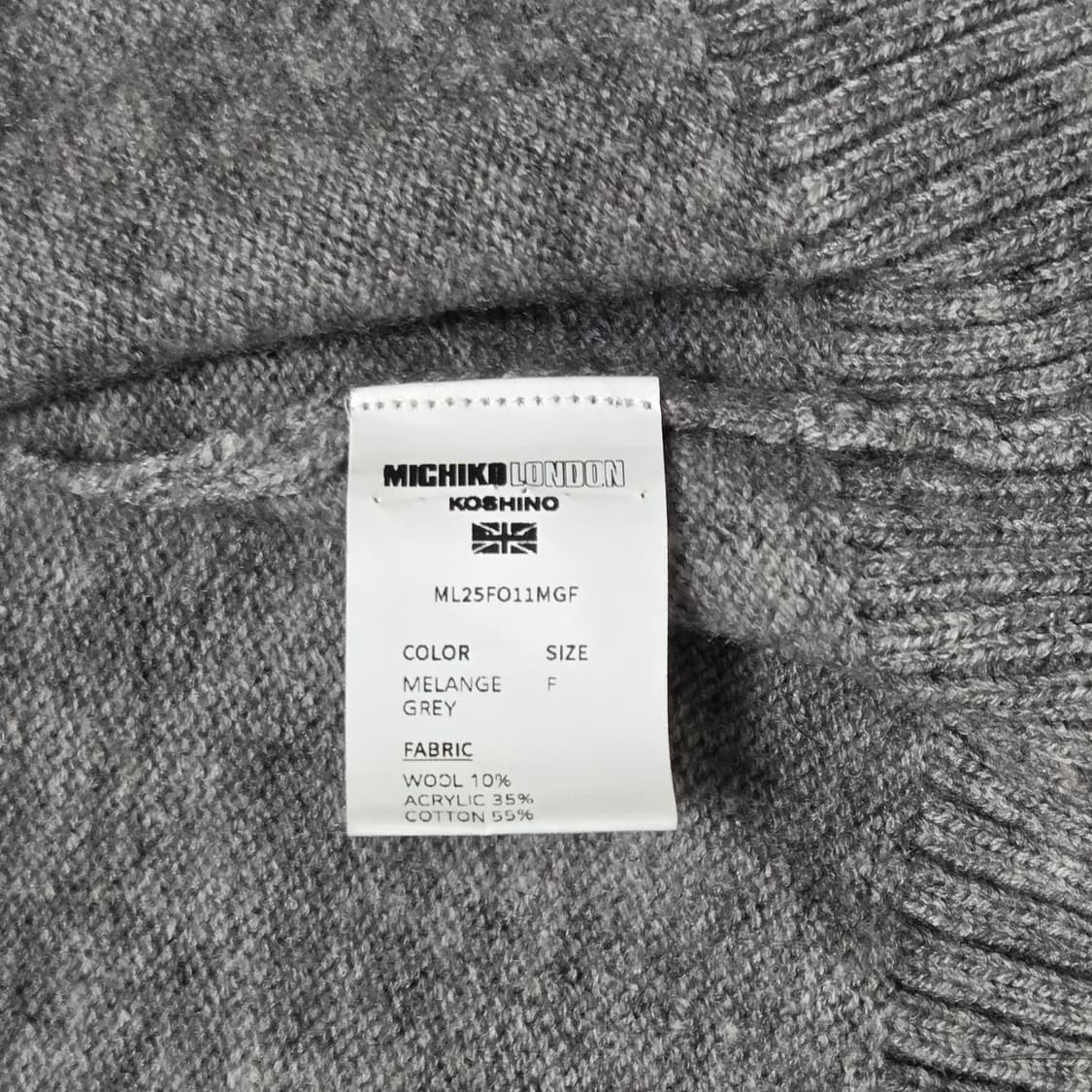 Michiko Koshino London 미치코런던 멜란지 그레이 니트 상품이미지3