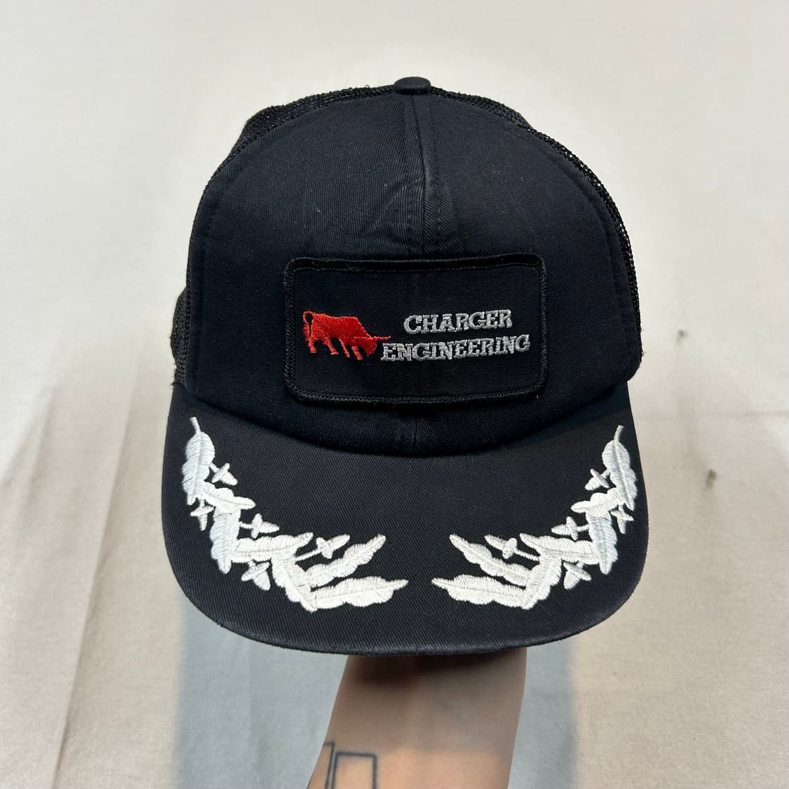 USA 빈티지 차저 엔지니어링 블랙 볼캡 트러커캡 상품이미지2