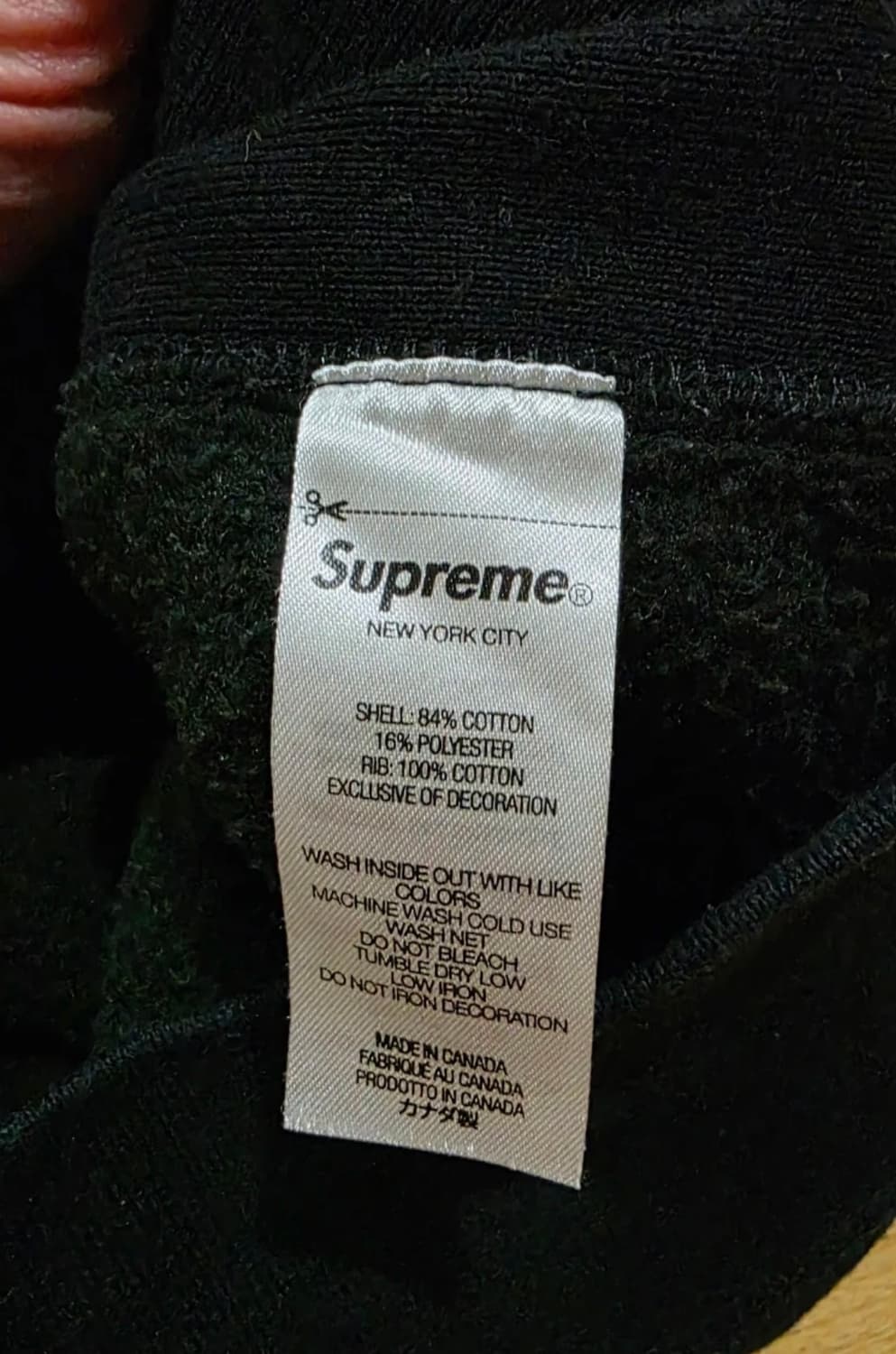 Supreme 슈프림 레이스 후드티 후드 스웨트셔츠 블랙 - 22ss 상품이미지2